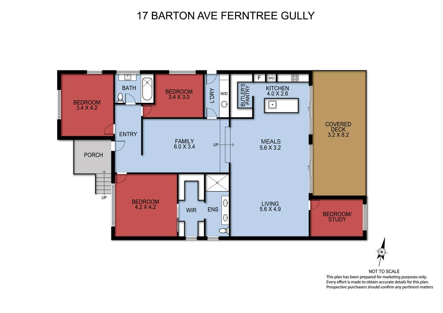 Floorplan of Homely house listing, 17 Barton Avenue, Ferntree Gully VIC 3156
