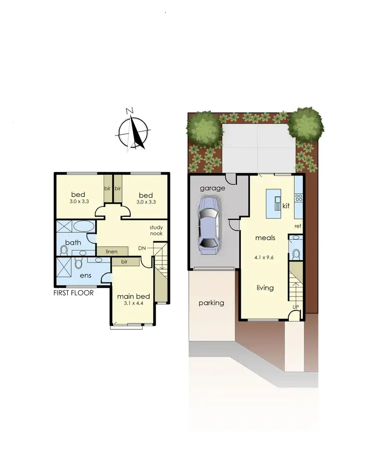 Floorplan of Homely townhouse listing, 11 Queenie Way, Cranbourne West VIC 3977
