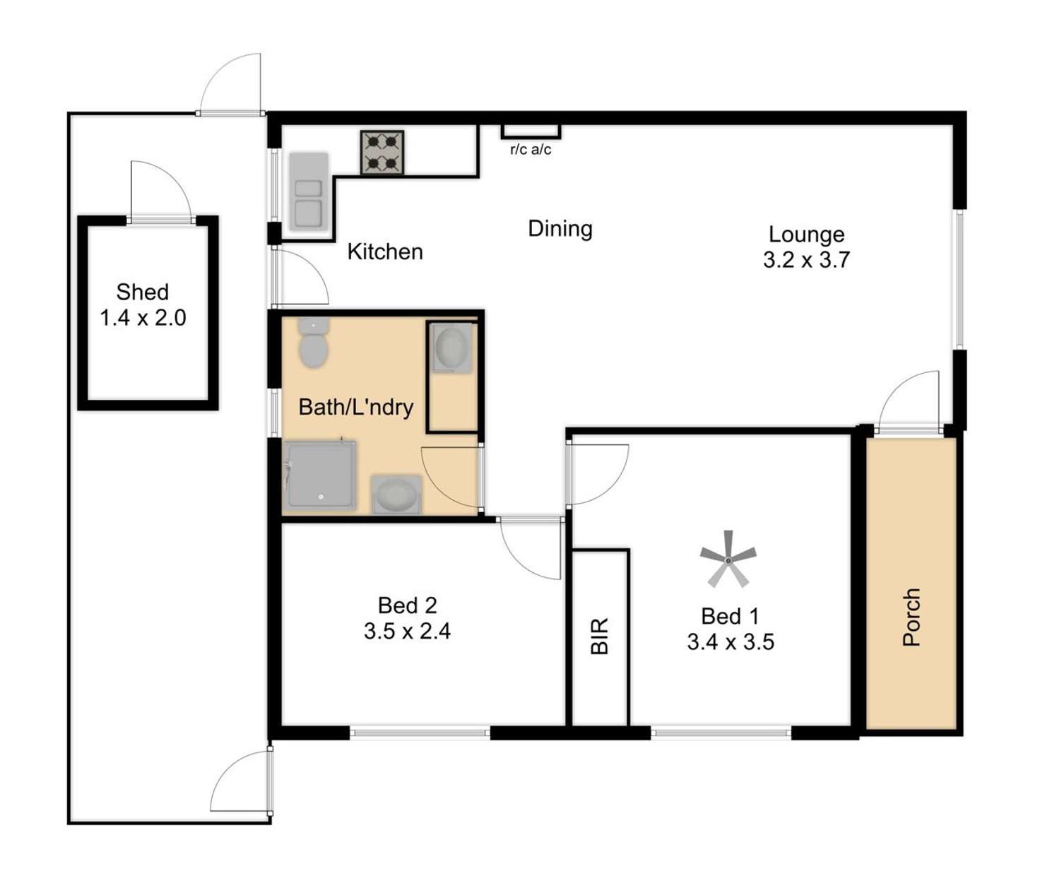 Floorplan of Homely house listing, 16/17a Western Parade, Brooklyn Park SA 5032