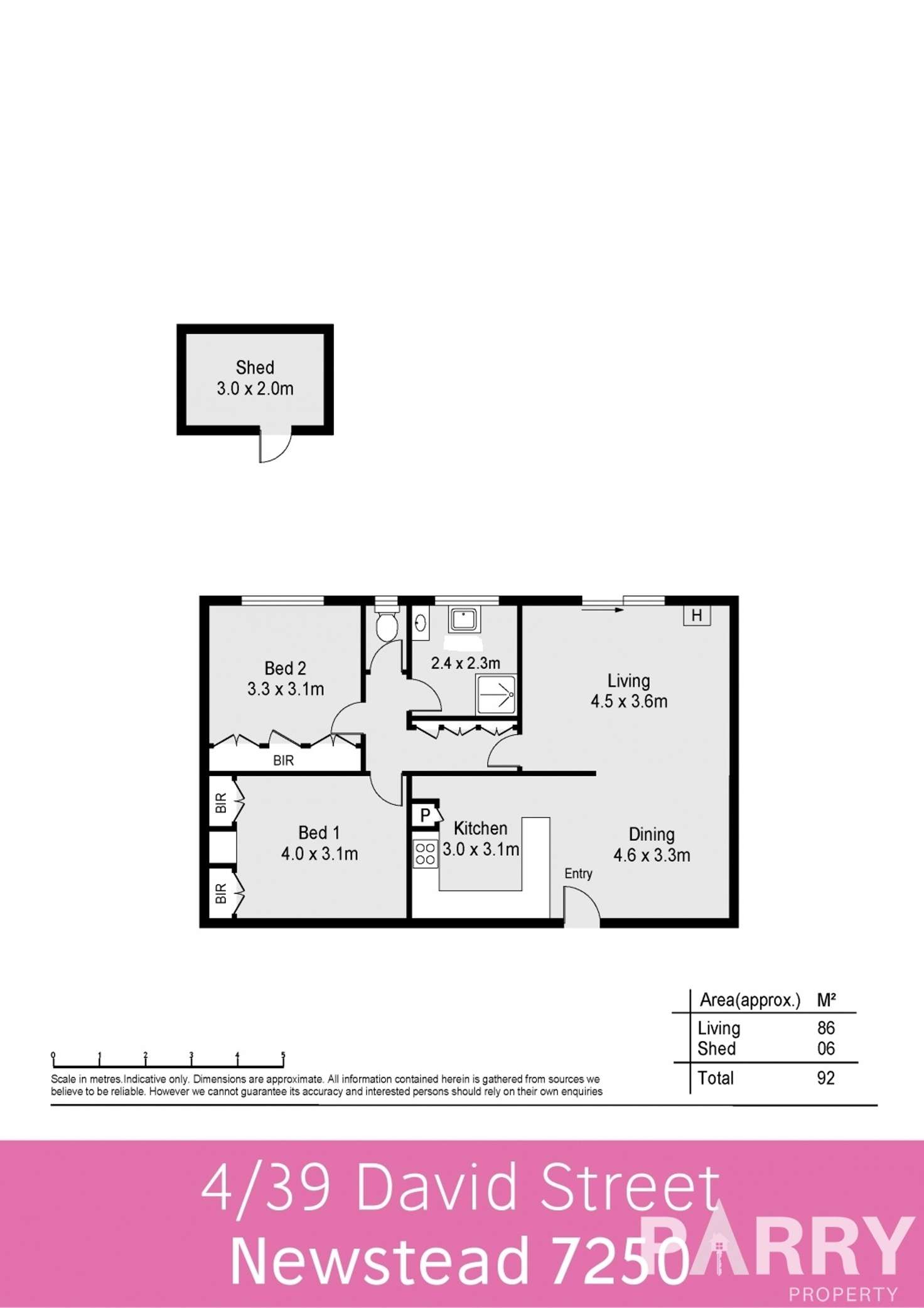 Floorplan of Homely house listing, 4/39 David Street, Newstead TAS 7250