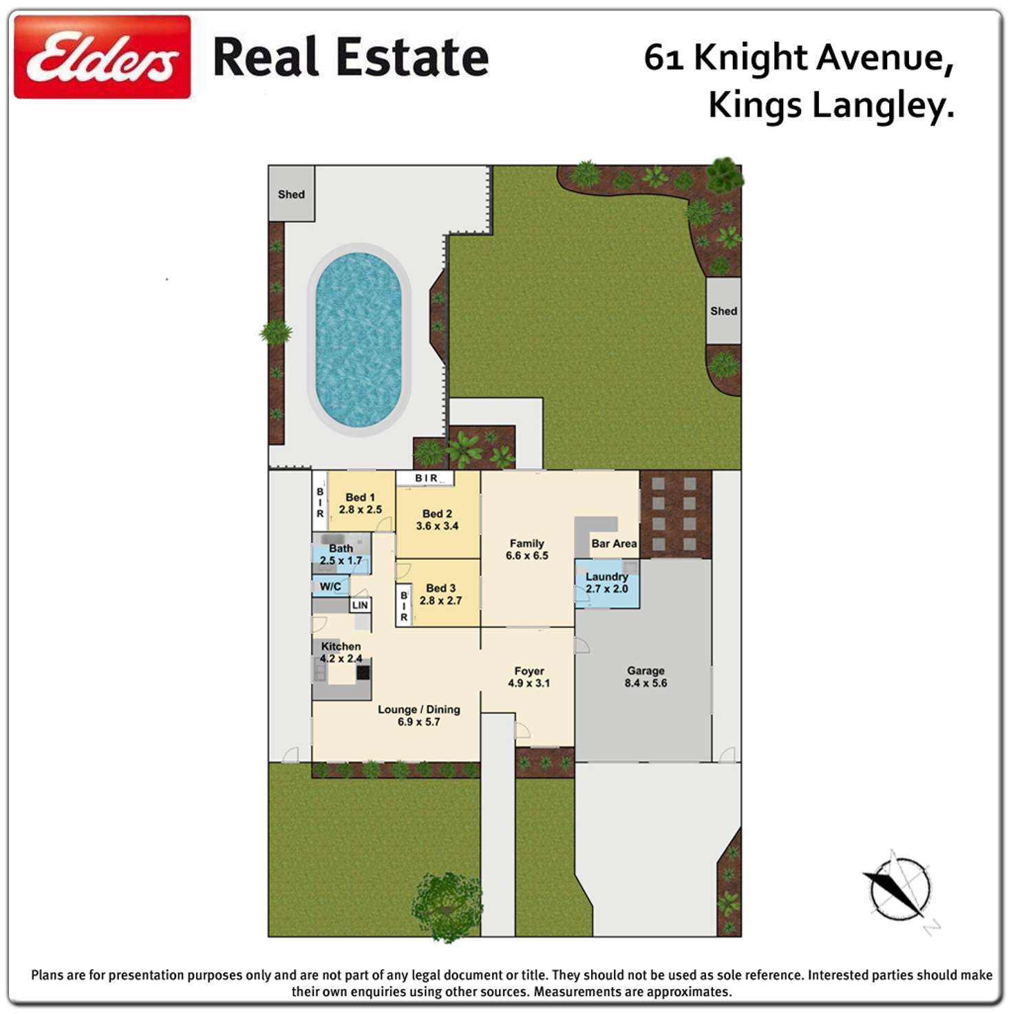 Floorplan of Homely house listing, 61 Knight Avenue, Kings Langley NSW 2147