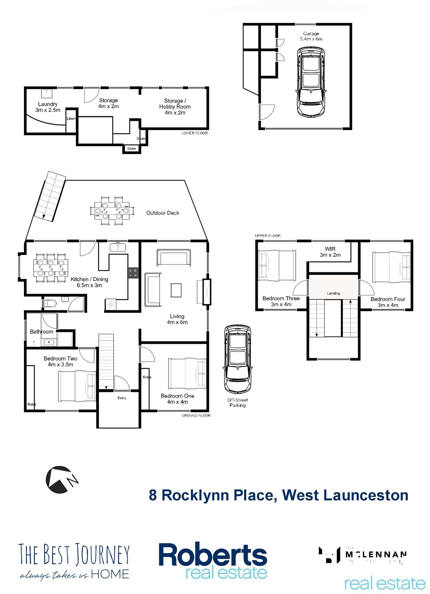 Floorplan of Homely house listing, 8 Rocklynn Place, West Launceston TAS 7250