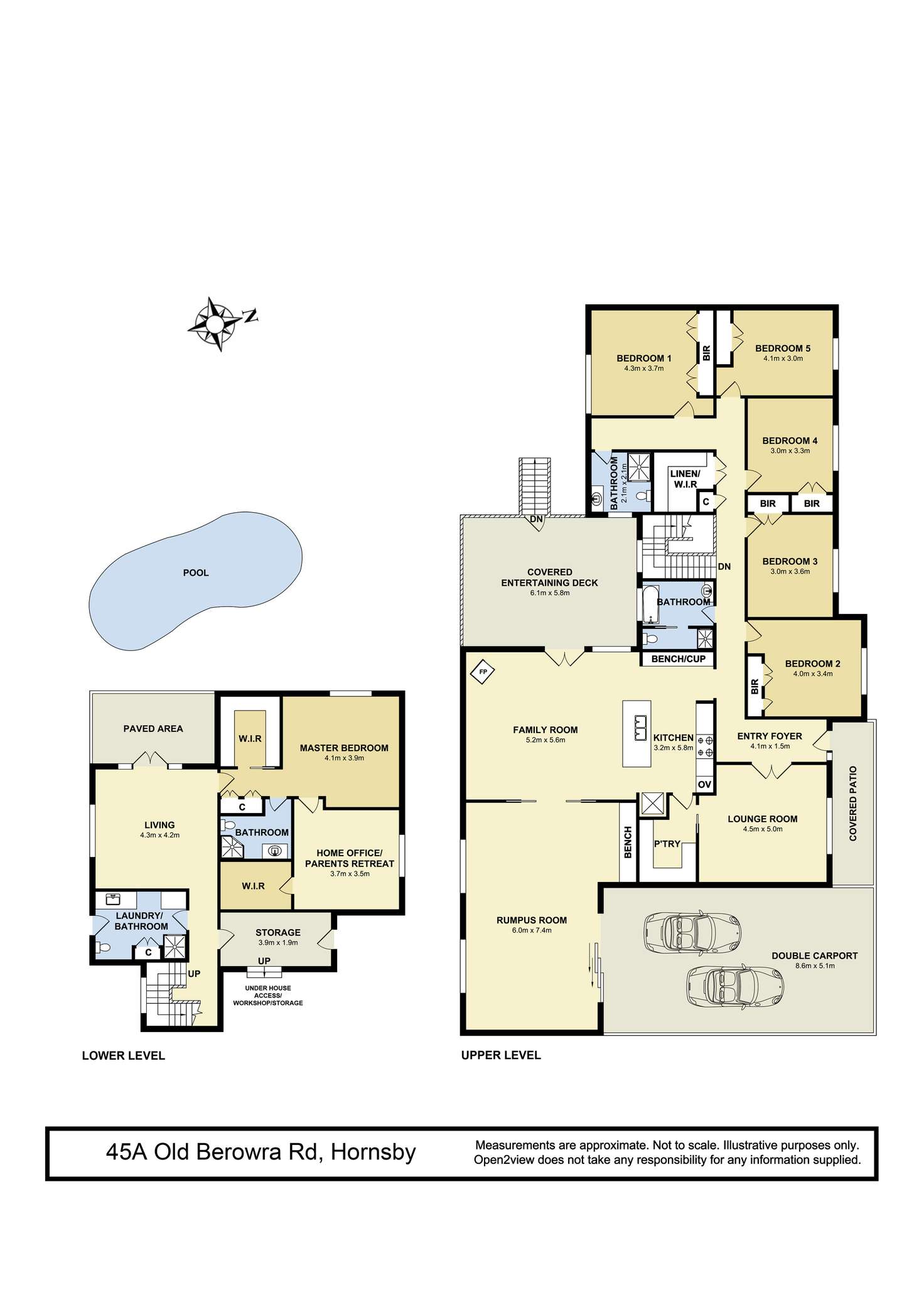 Floorplan of Homely house listing, 45A Old Berowra Road, Hornsby NSW 2077