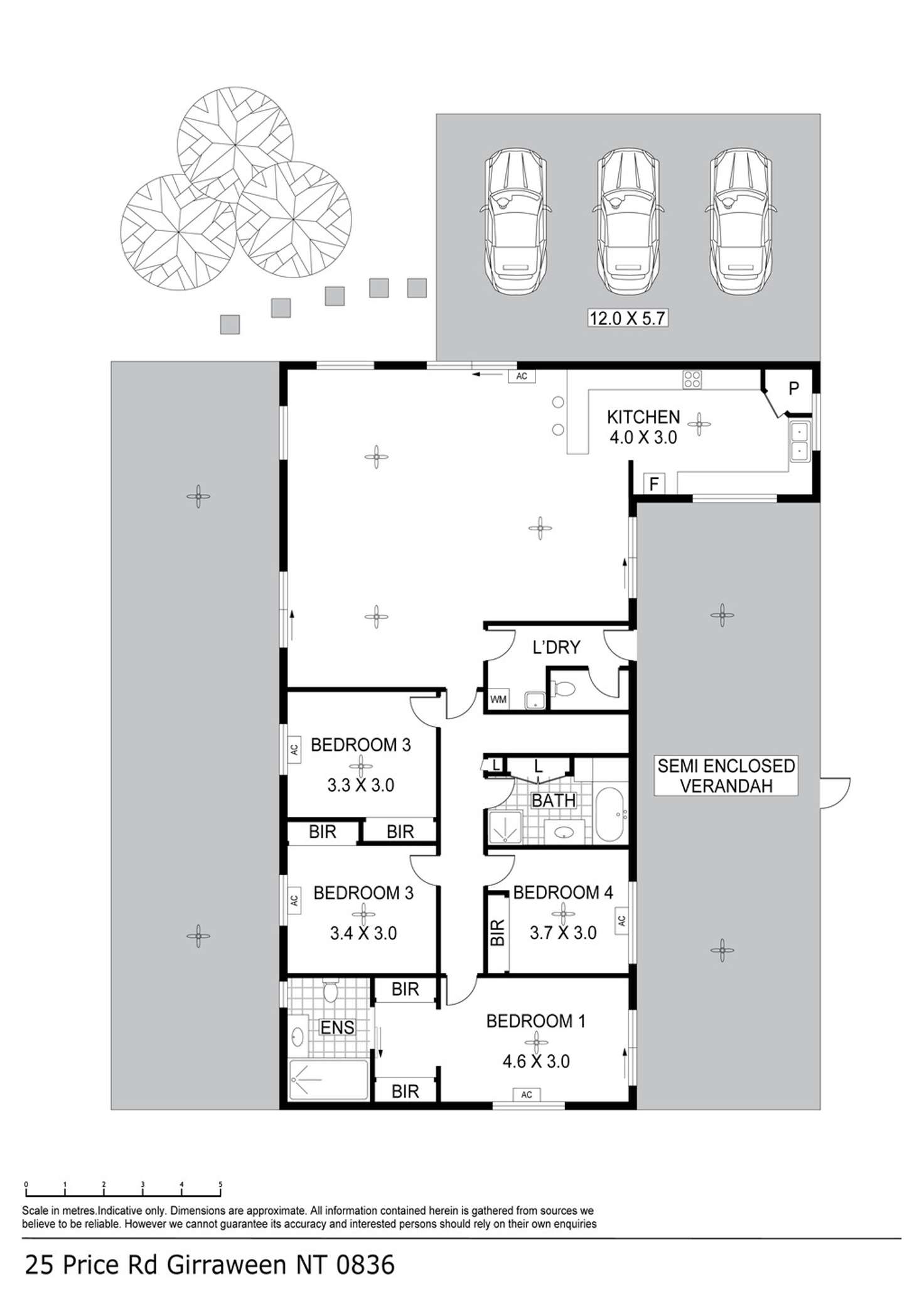 Floorplan of Homely house listing, 25 Price Road, Girraween NT 836