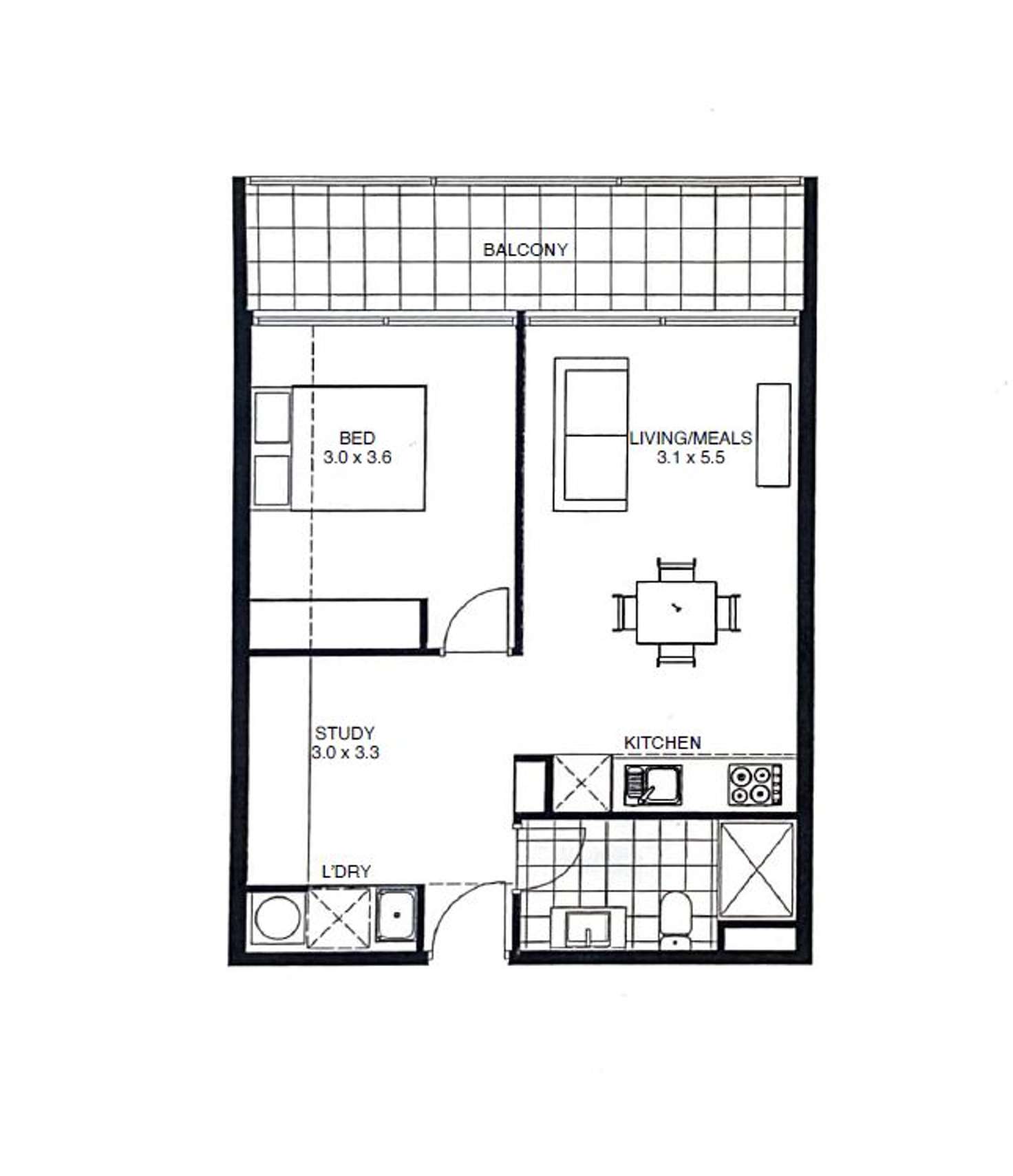 Floorplan of Homely apartment listing, 608/2 Plenty Road, Preston VIC 3072