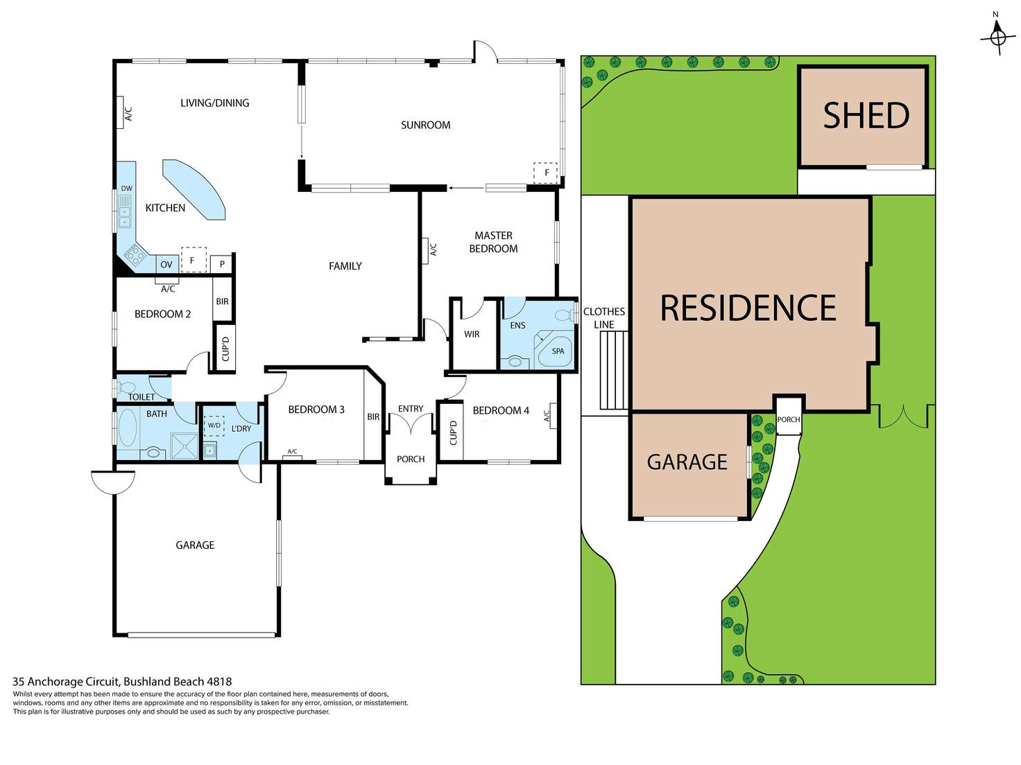 Floorplan of Homely house listing, 35 Anchorage Circuit, Bushland Beach QLD 4818