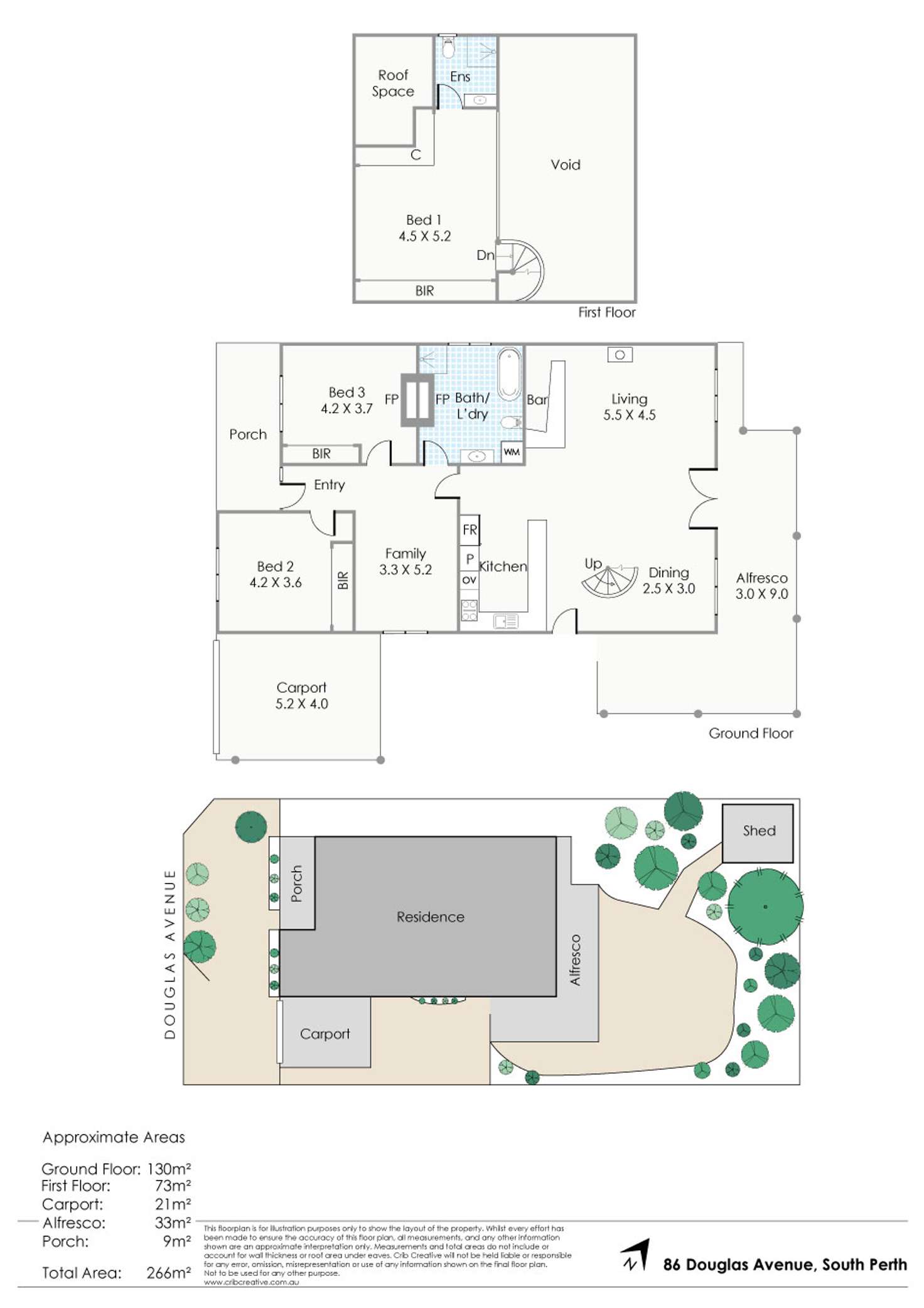 Floorplan of Homely house listing, 86 Douglas Avenue, South Perth WA 6151