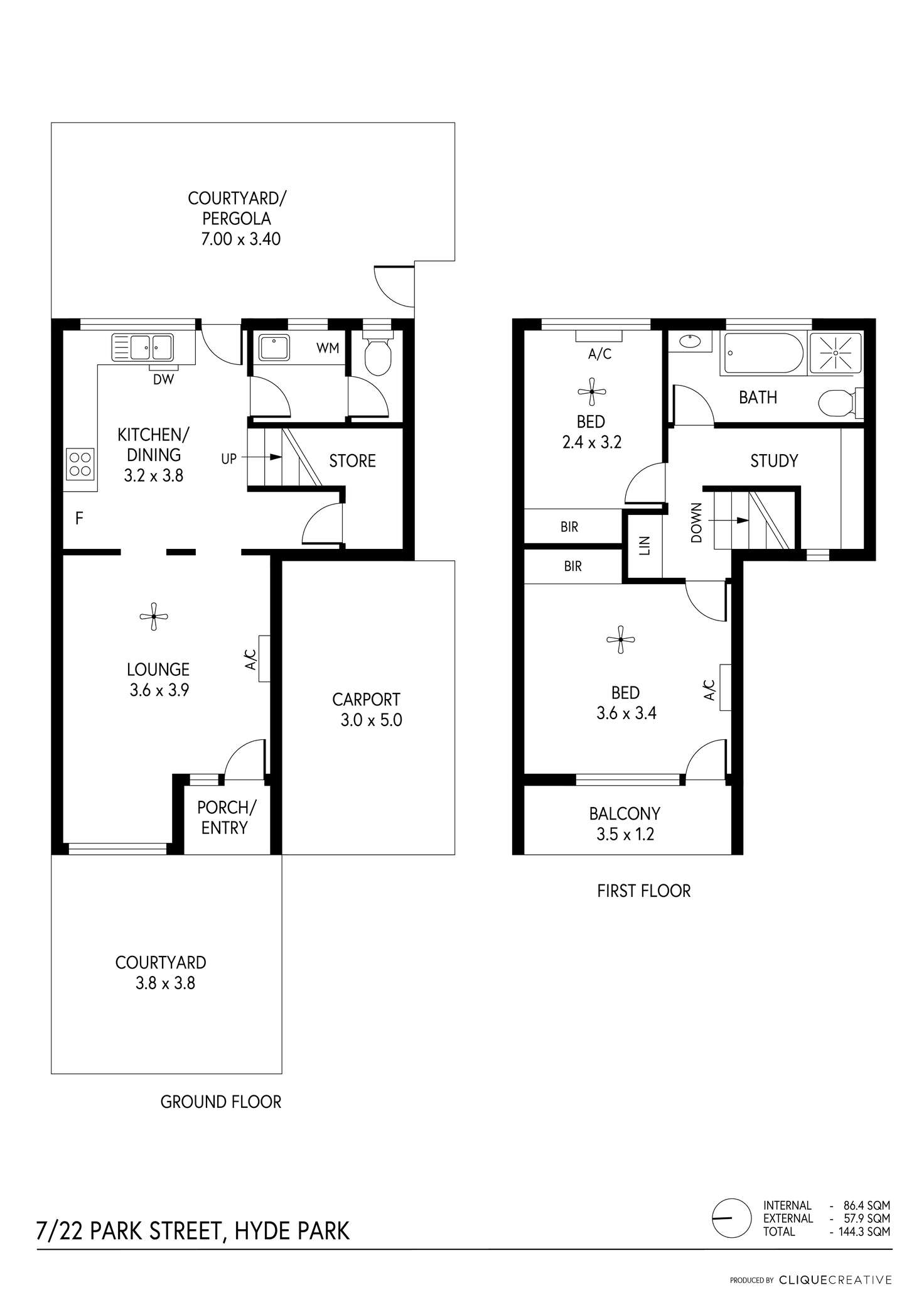 Floorplan of Homely house listing, 7/22 Park Street, Hyde Park SA 5061