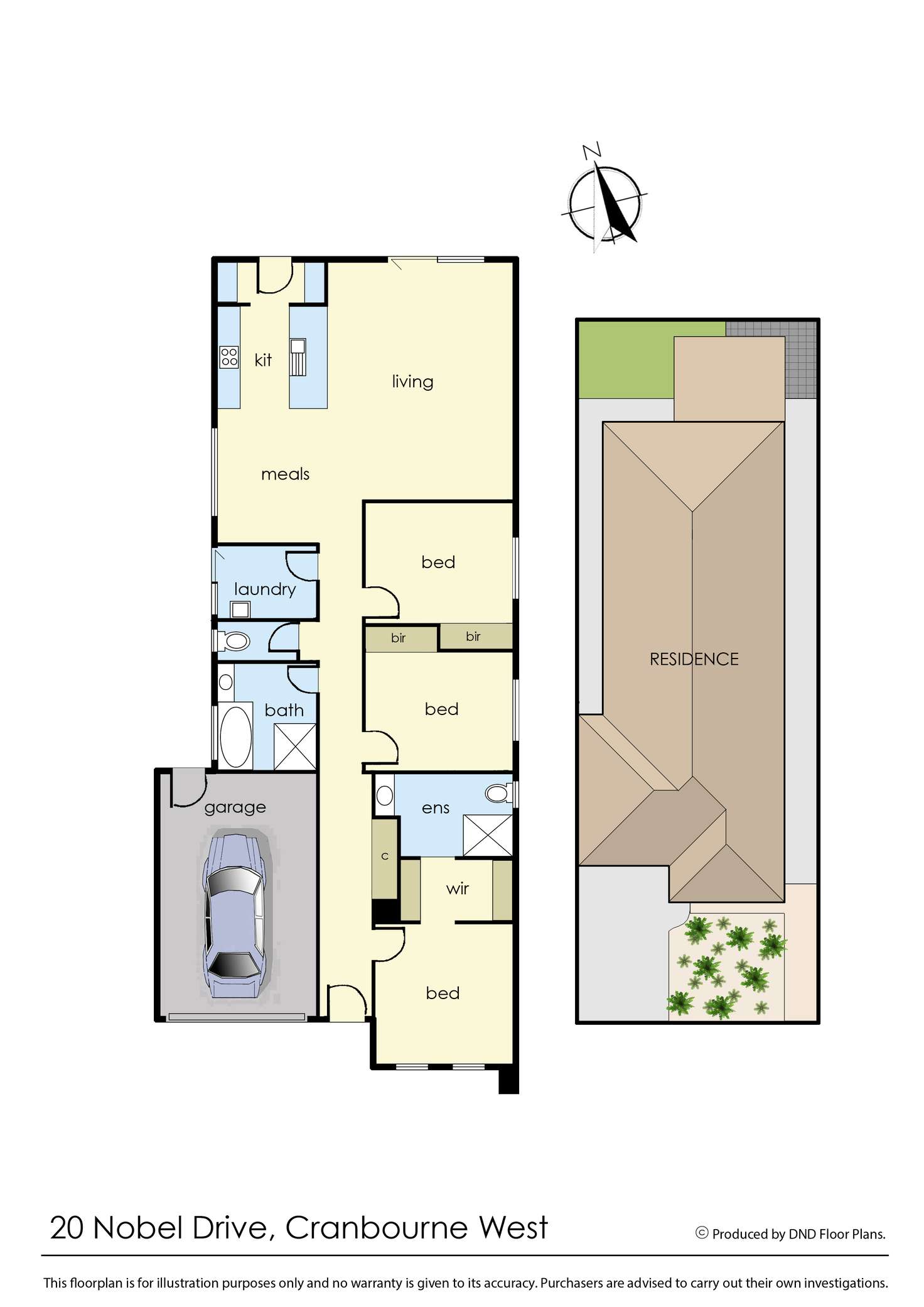 Floorplan of Homely house listing, 20 Nobel Drive, Cranbourne West VIC 3977