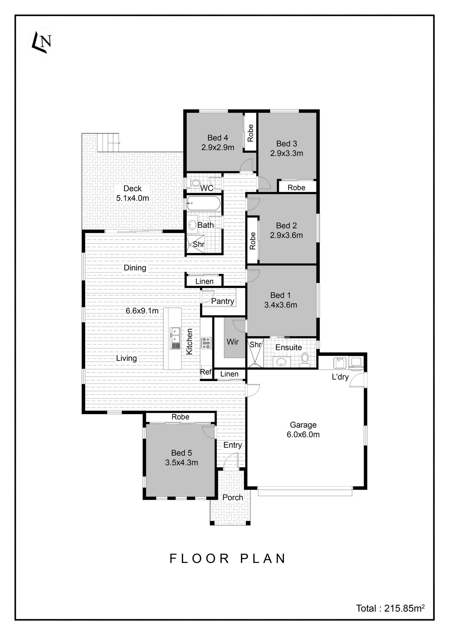 Floorplan of Homely house listing, 48 Brigalow Street, Legana TAS 7277