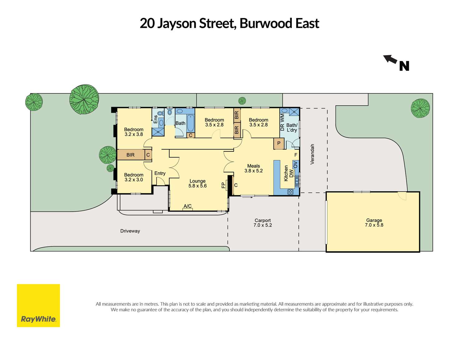 Floorplan of Homely house listing, 20 Jayson Street, Burwood East VIC 3151