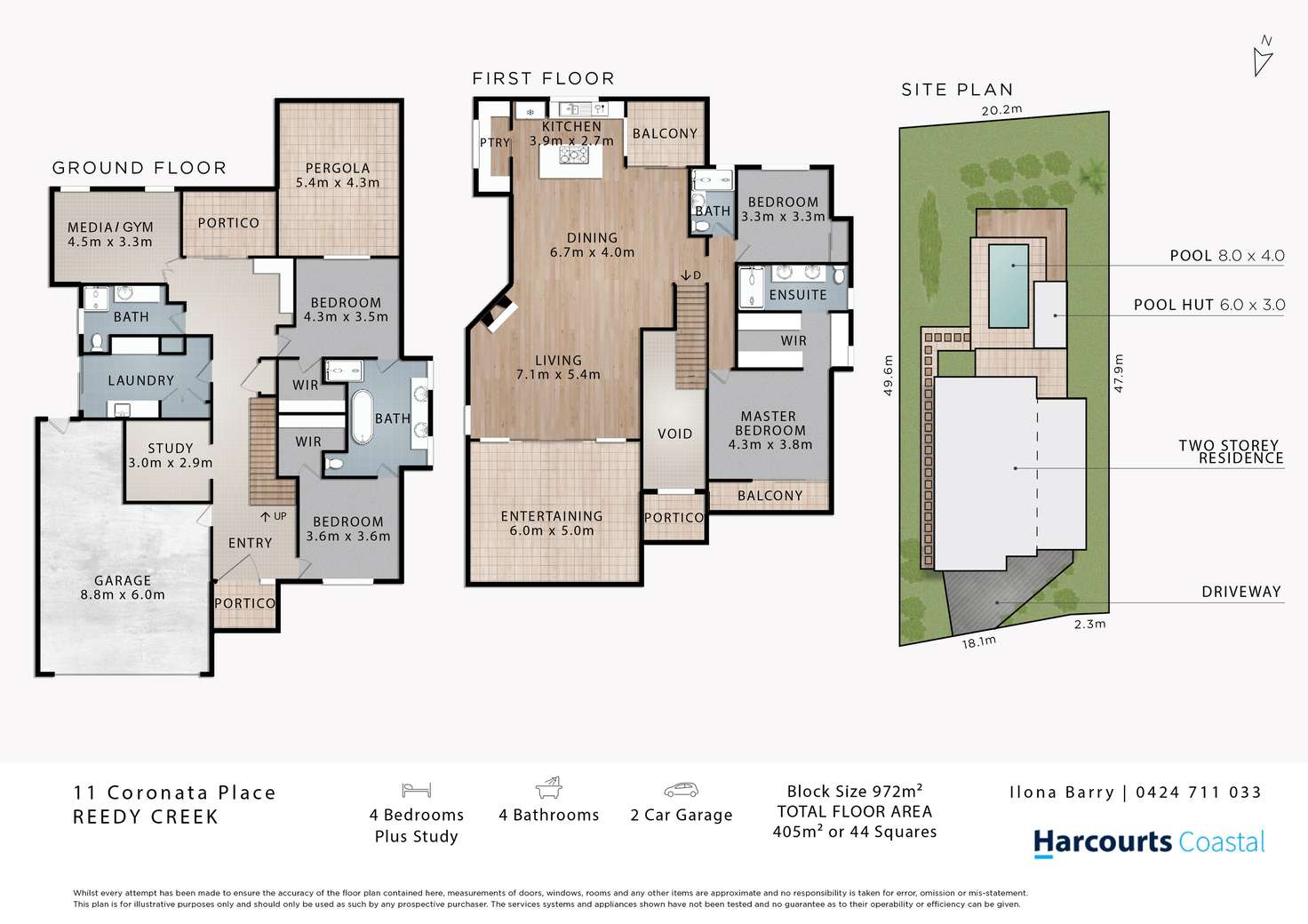 Floorplan of Homely house listing, 11 Coronata Place, Reedy Creek QLD 4227