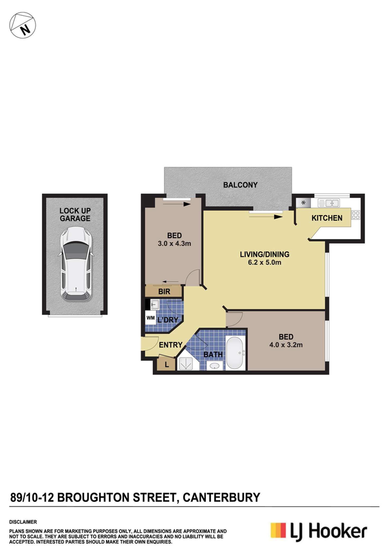 Floorplan of Homely unit listing, 89/10 Broughton Street, Canterbury NSW 2193
