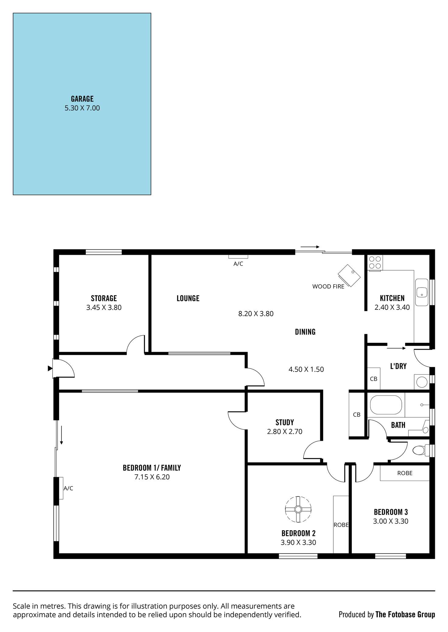 Floorplan of Homely house listing, 7 Nicolle Drive, Morphett Vale SA 5162