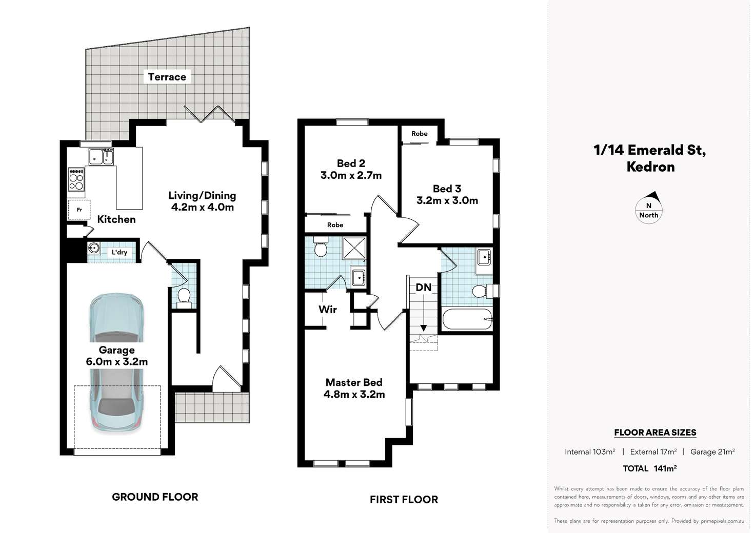 Floorplan of Homely house listing, 1/14 Emerald Street, Kedron QLD 4031