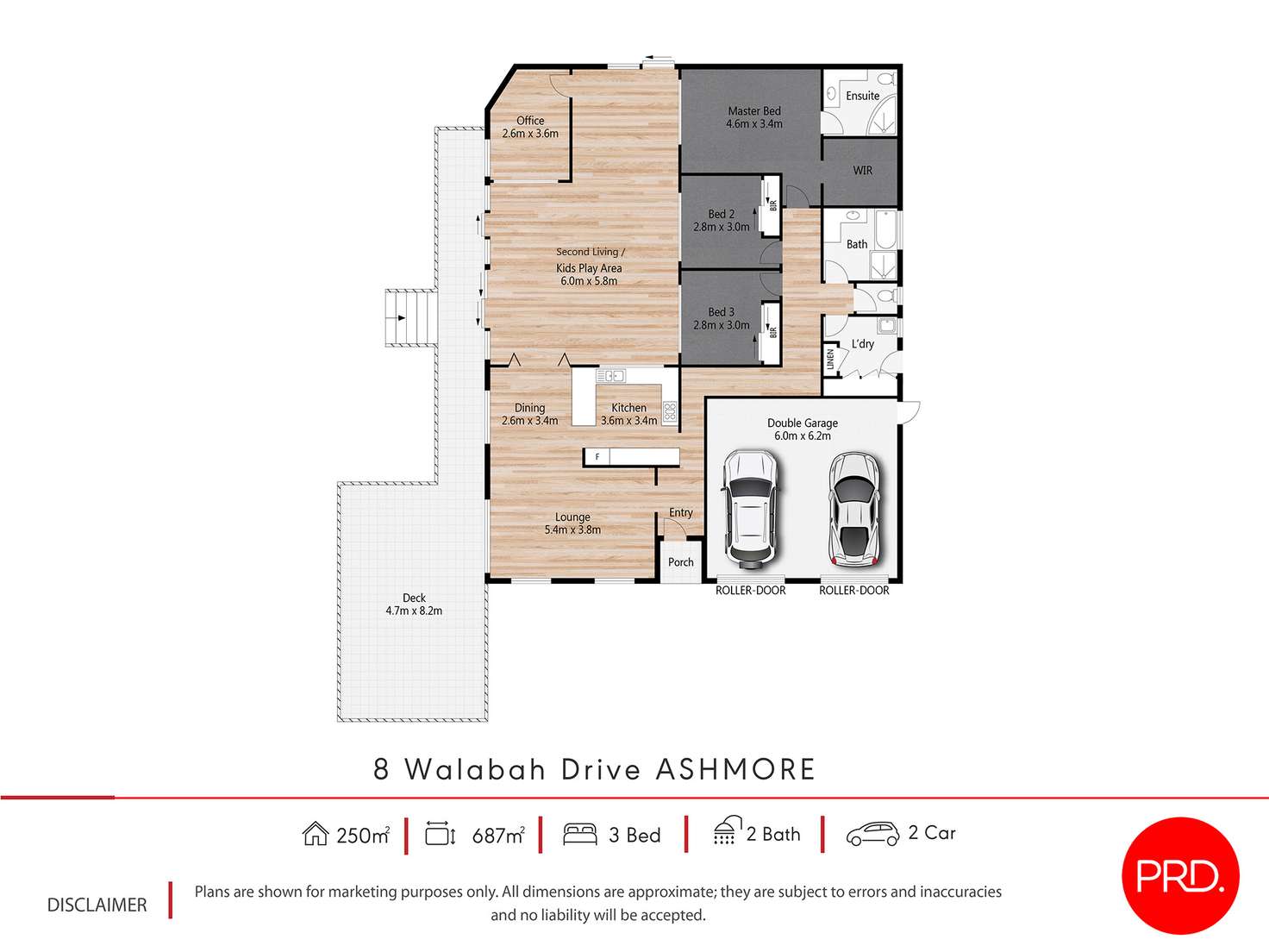 Floorplan of Homely house listing, 8 Walabah Drive, Ashmore QLD 4214