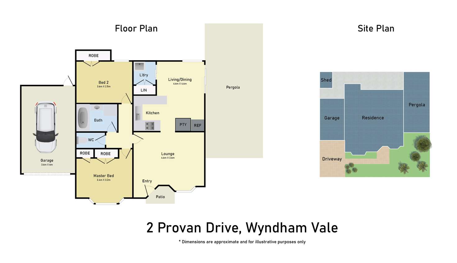 Floorplan of Homely unit listing, 2B Provan Drive, Wyndham Vale VIC 3024