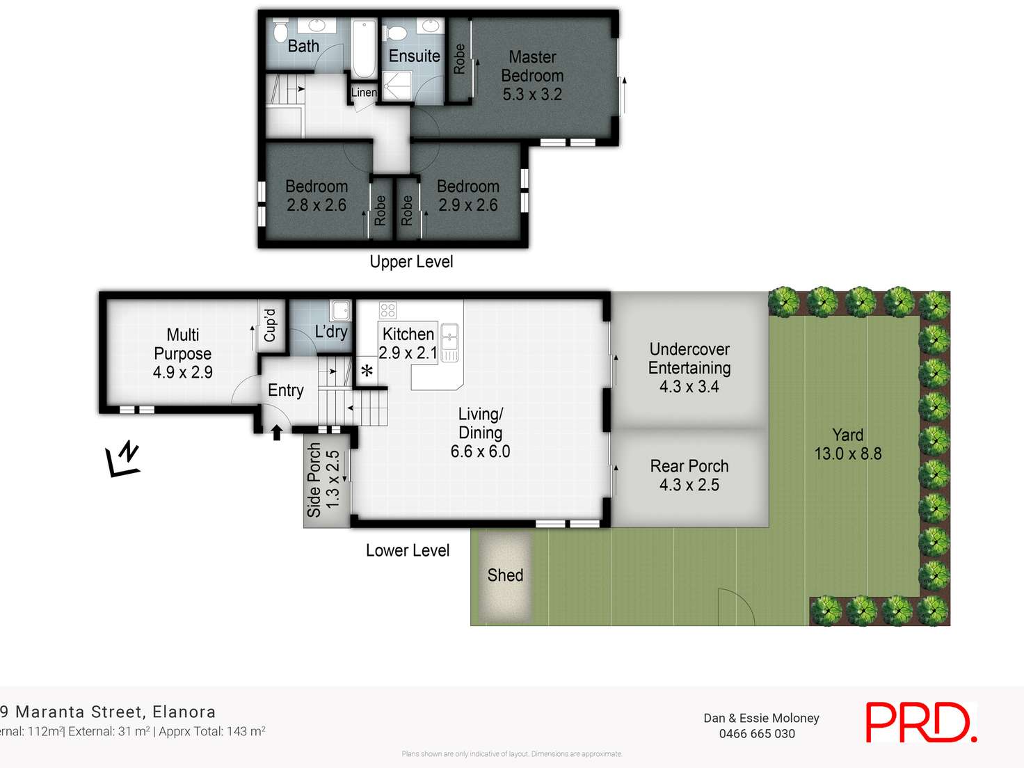 Floorplan of Homely townhouse listing, 1/9 Maranta Street, Elanora QLD 4221