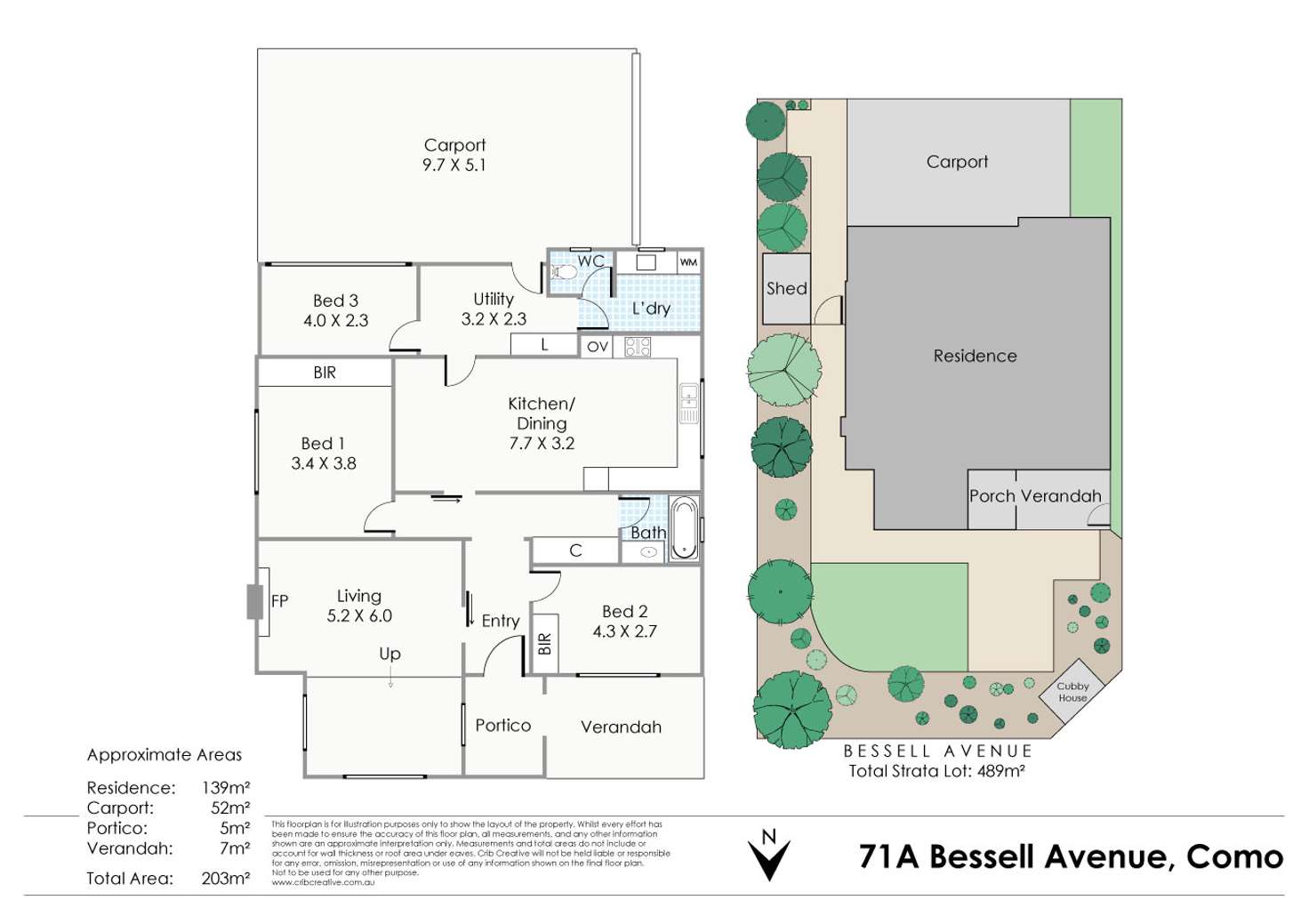 Floorplan of Homely house listing, 71A Bessell Avenue, Como WA 6152