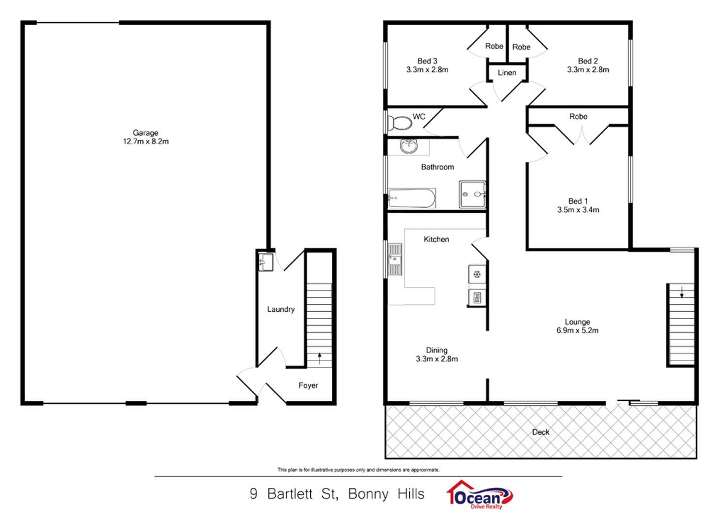 Floorplan of Homely house listing, 9 Bartlett Street, Bonny Hills NSW 2445