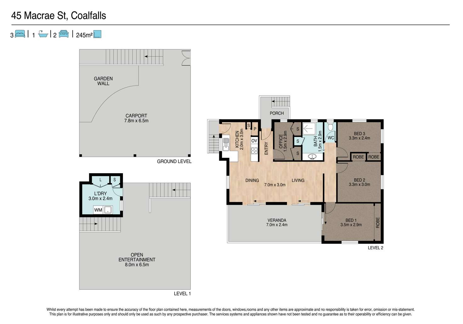 Floorplan of Homely house listing, 45 Macrae Street, Coalfalls QLD 4305