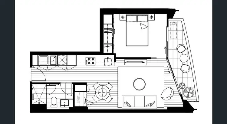 Floorplan of Homely apartment listing, 505/118 High Street South, Kew VIC 3101