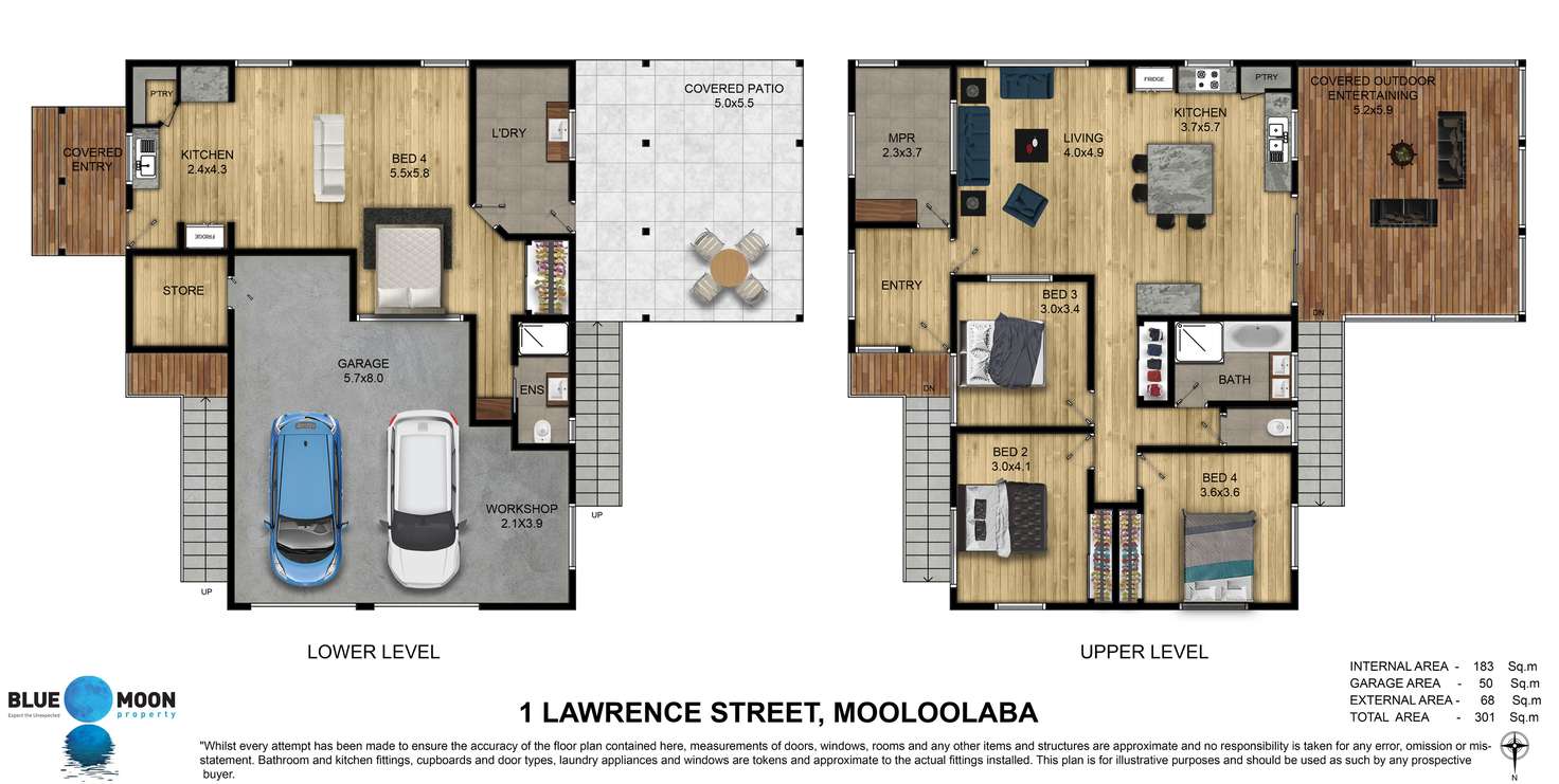Floorplan of Homely house listing, 1 Lawrence Street, Mooloolaba QLD 4557