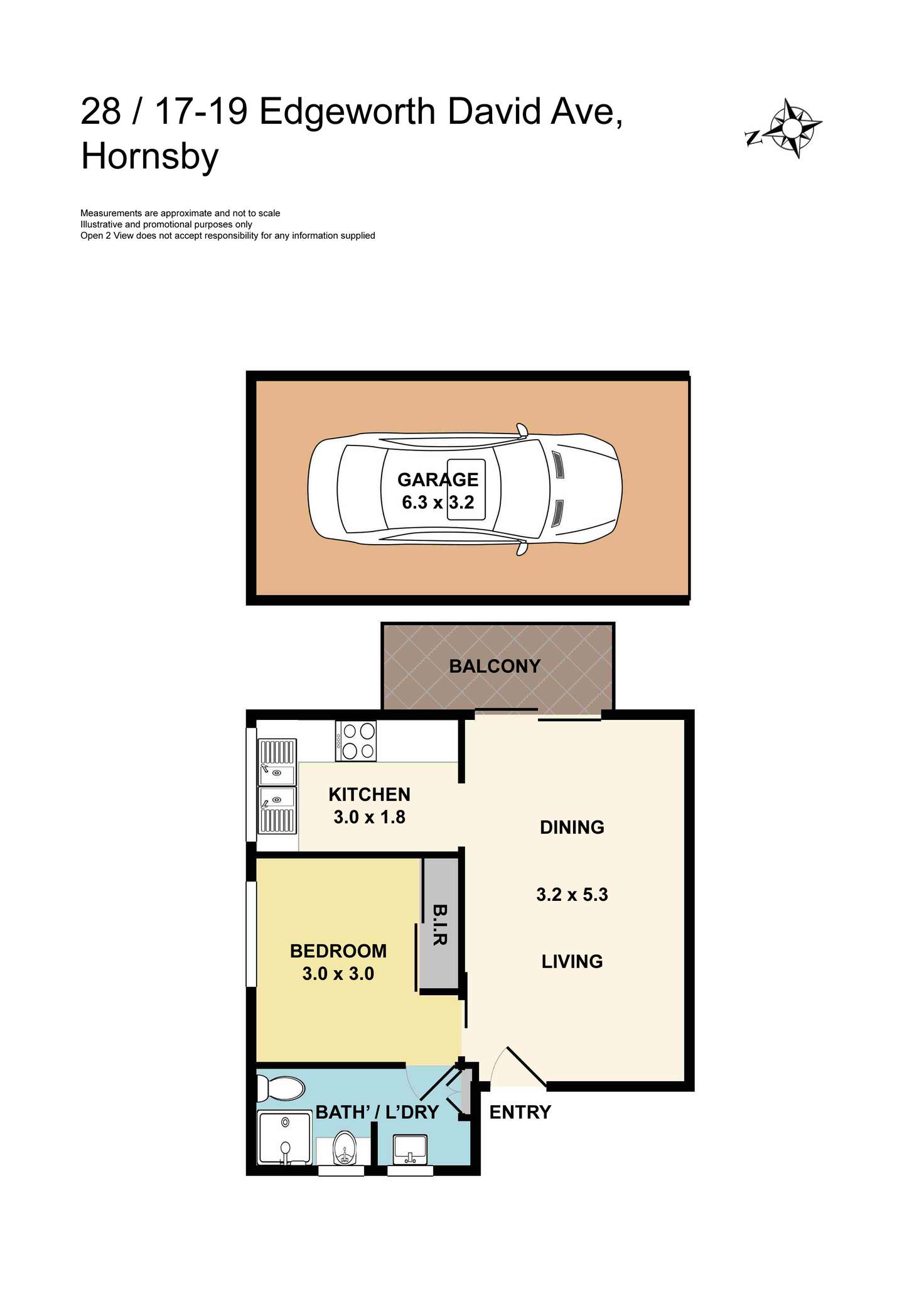 Floorplan of Homely apartment listing, 28/17-19 Edgeworth David Avenue, Hornsby NSW 2077