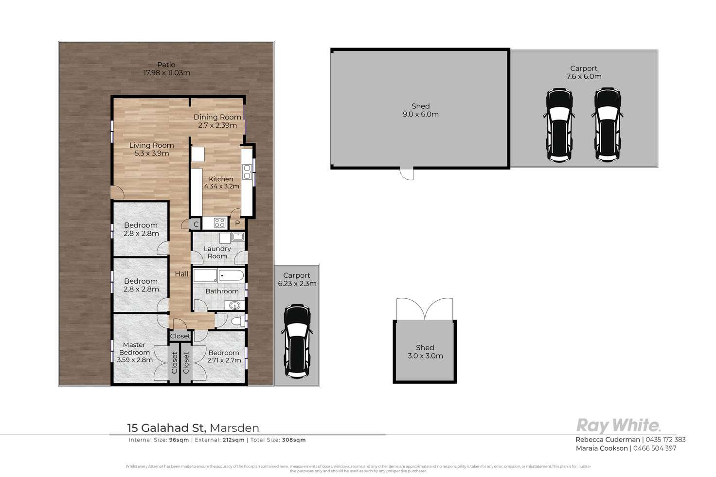 Floorplan of Homely house listing, 15 Galahad Street, Marsden QLD 4132