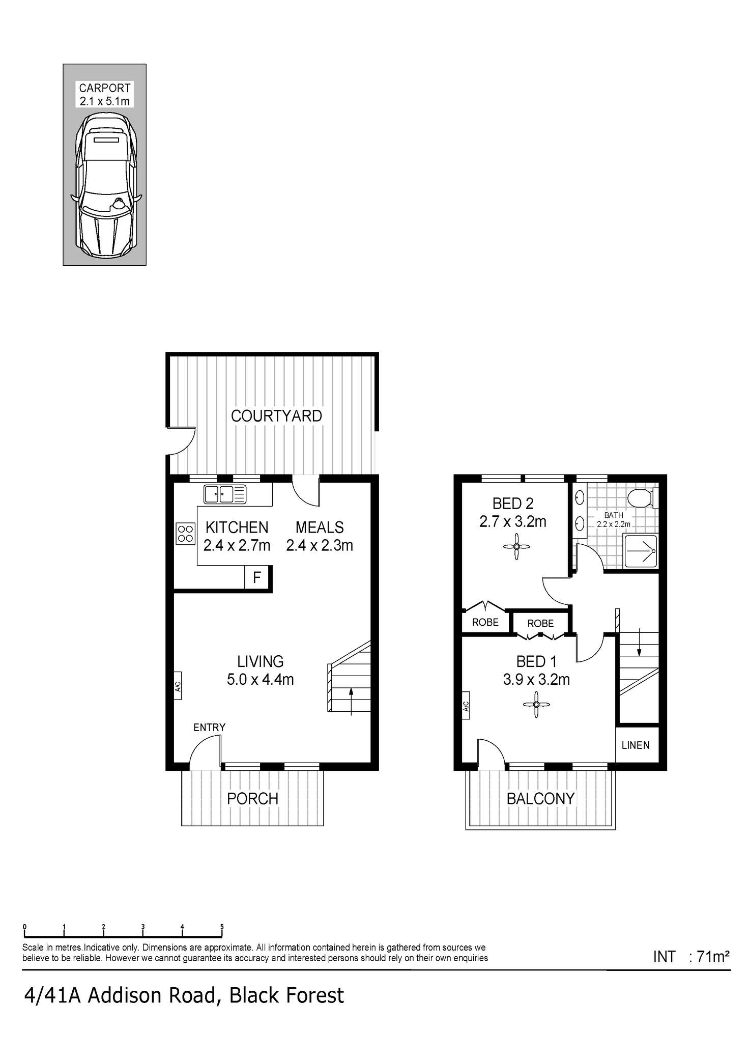 Floorplan of Homely townhouse listing, 4/41a Addison Road, Black Forest SA 5035