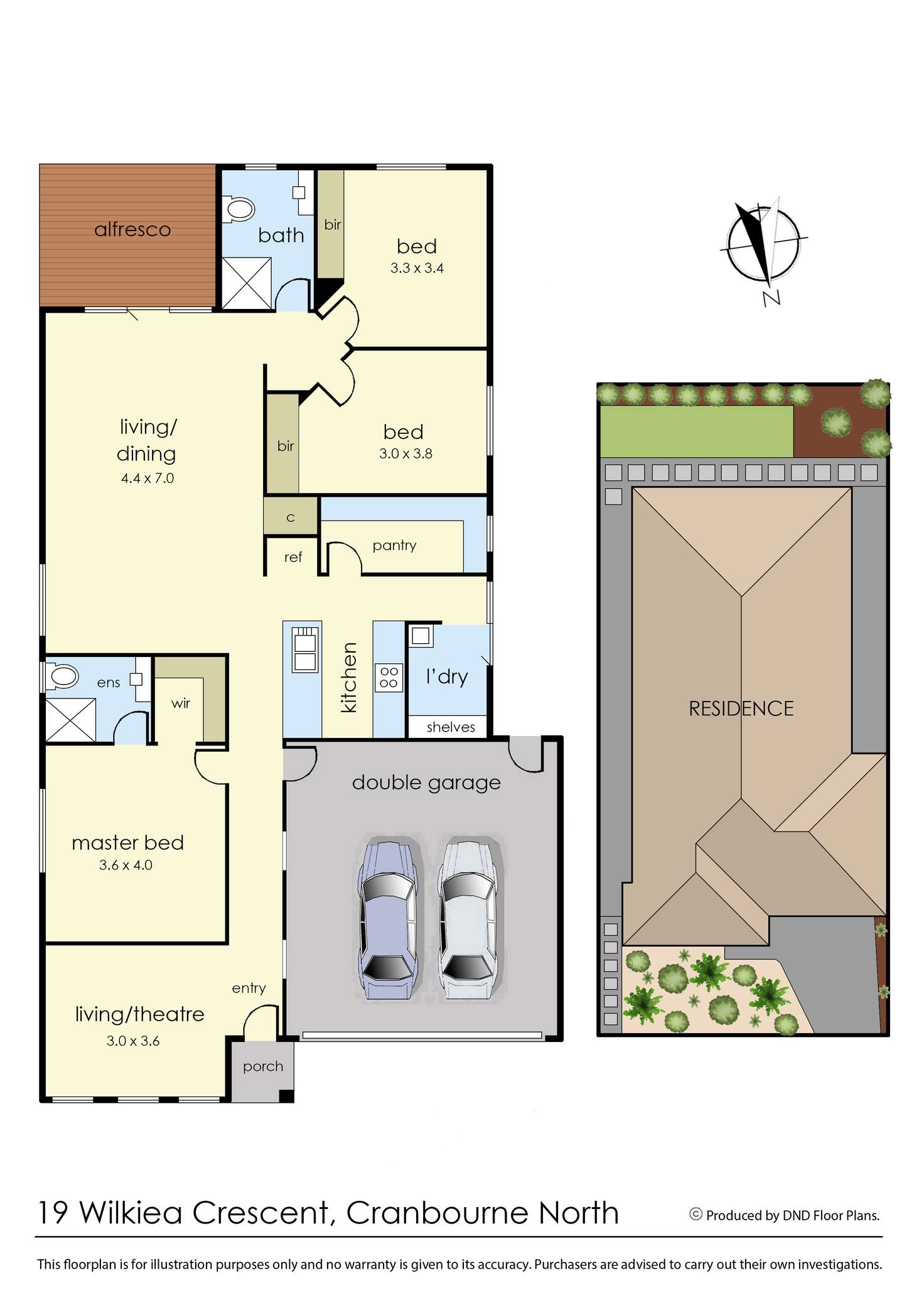 Floorplan of Homely house listing, 19 Wilkiea Crescent, Cranbourne North VIC 3977