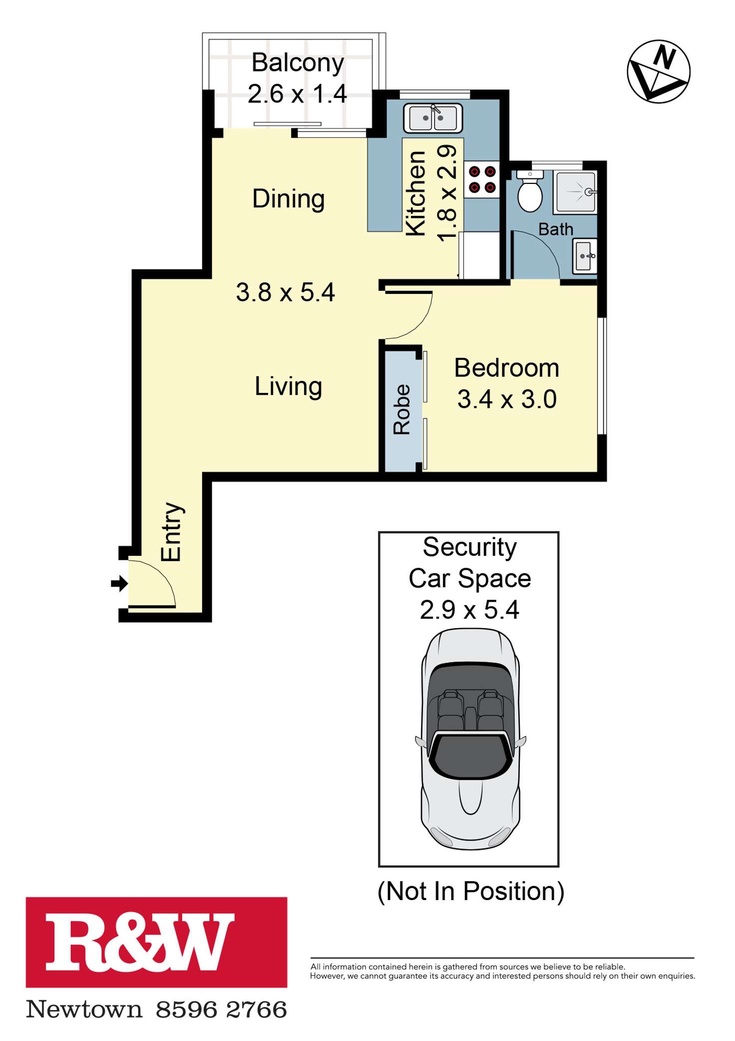 Floorplan of Homely apartment listing, 28/2-6 Brown Street, Newtown NSW 2042