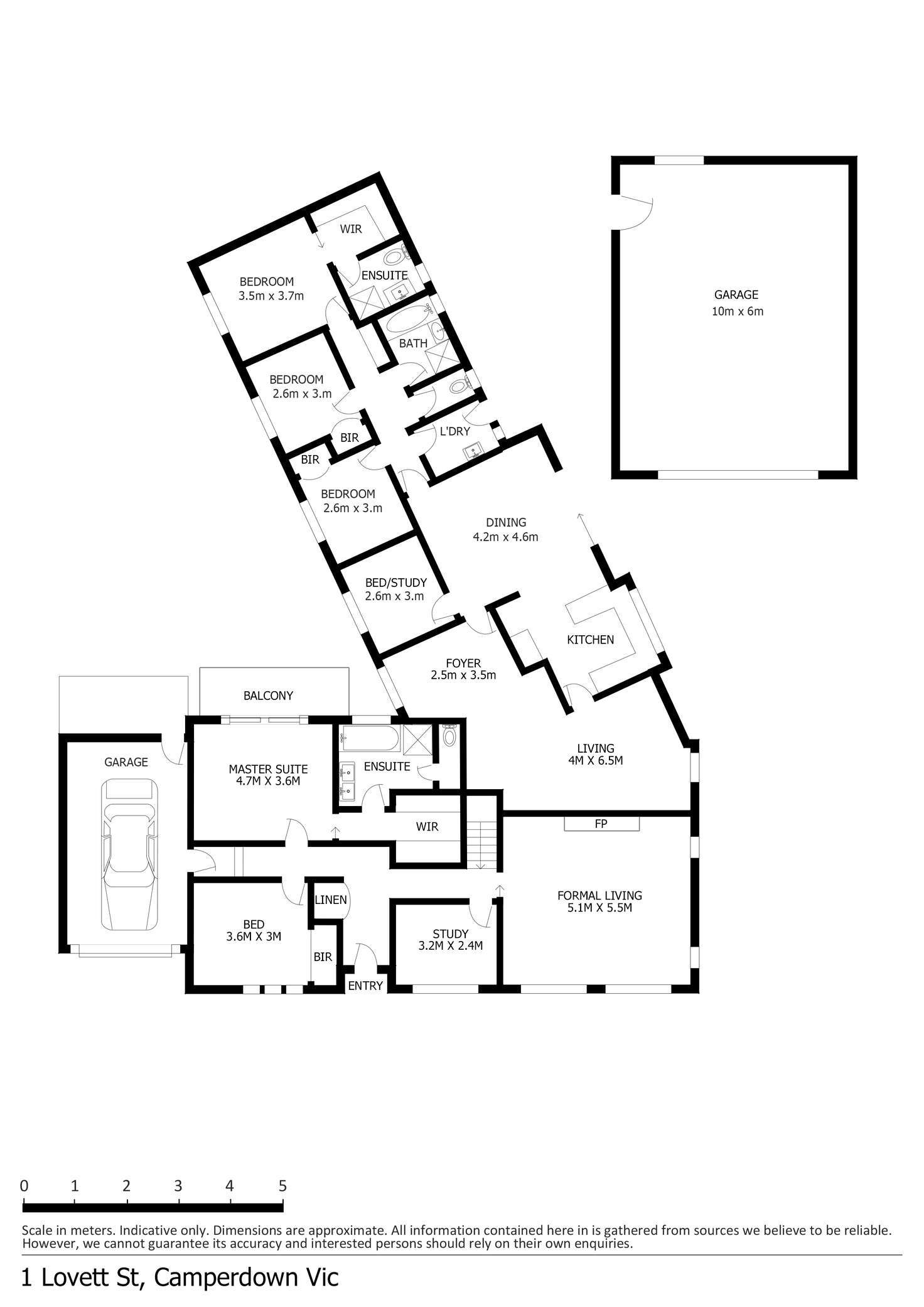 Floorplan of Homely house listing, 1 Lovett Street, Camperdown VIC 3260