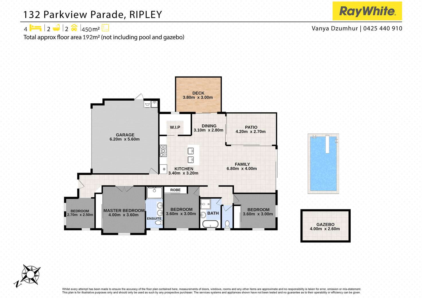 Floorplan of Homely house listing, 132 Parkview Parade, Ripley QLD 4306