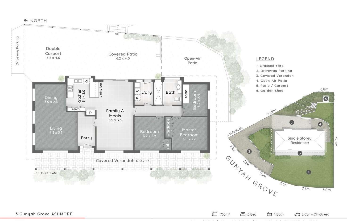 Floorplan of Homely house listing, 3 Gunyah Grove, Ashmore QLD 4214