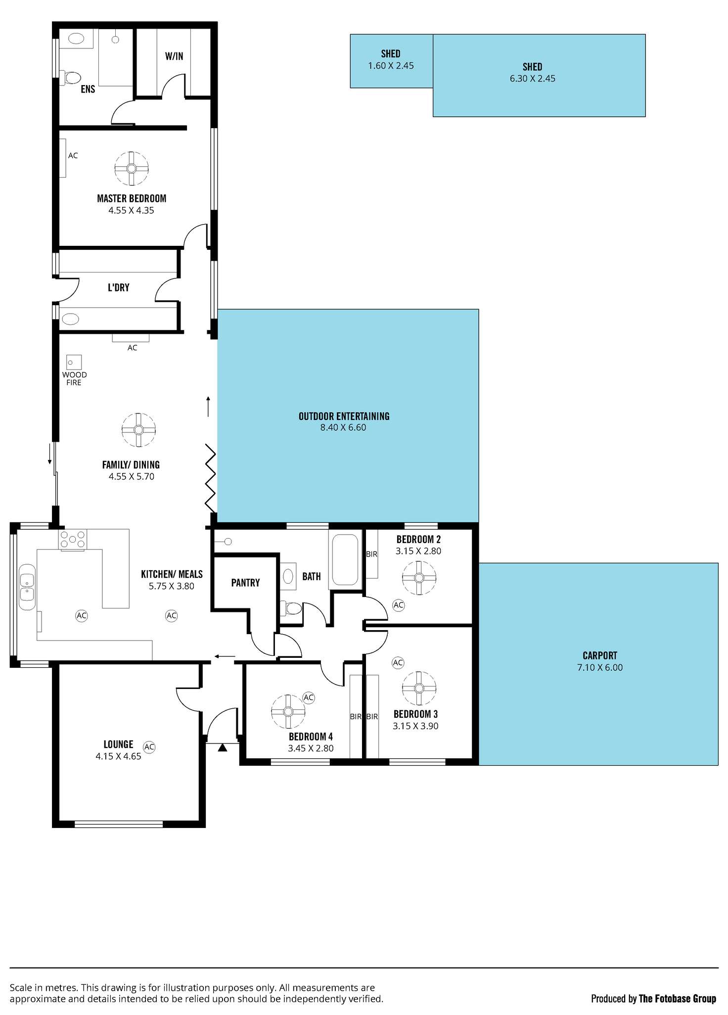Floorplan of Homely house listing, 4 Windebanks Road, Happy Valley SA 5159