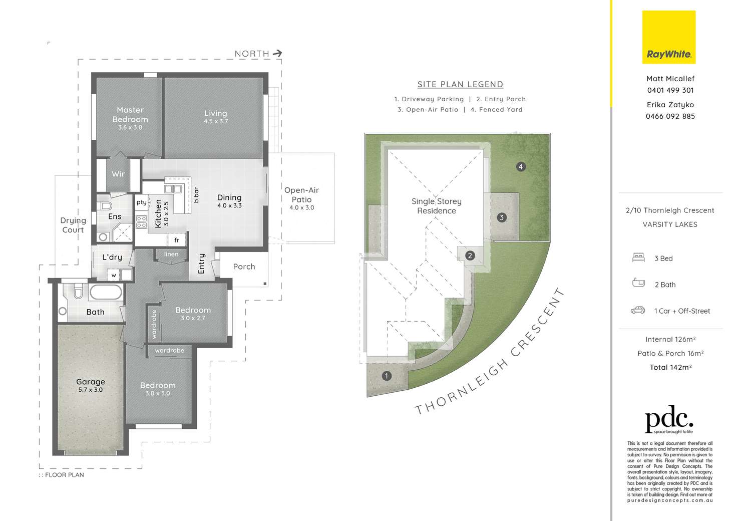 Floorplan of Homely house listing, 2/10 Thornleigh Crescent, Varsity Lakes QLD 4227