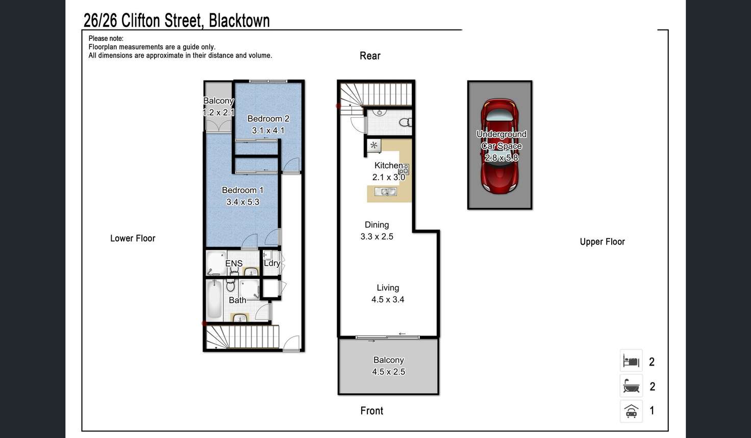 Floorplan of Homely unit listing, 26/26 Clifton Street, Blacktown NSW 2148