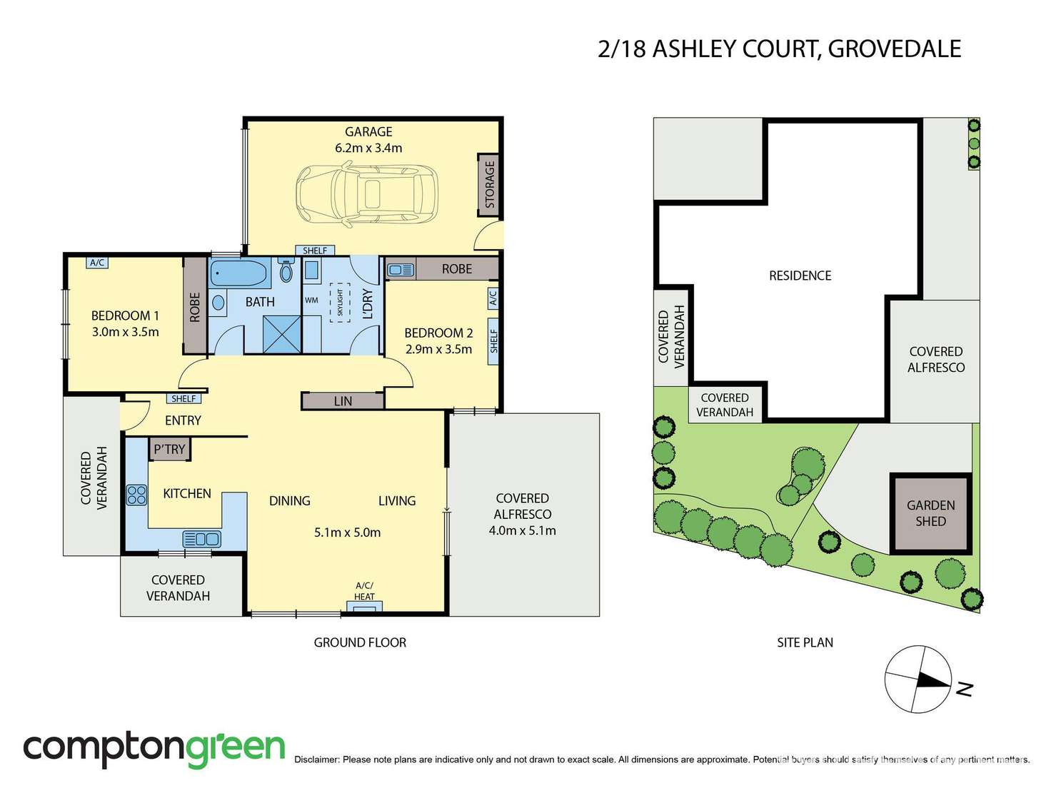Floorplan of Homely house listing, 2/18 Ashley Court, Grovedale VIC 3216