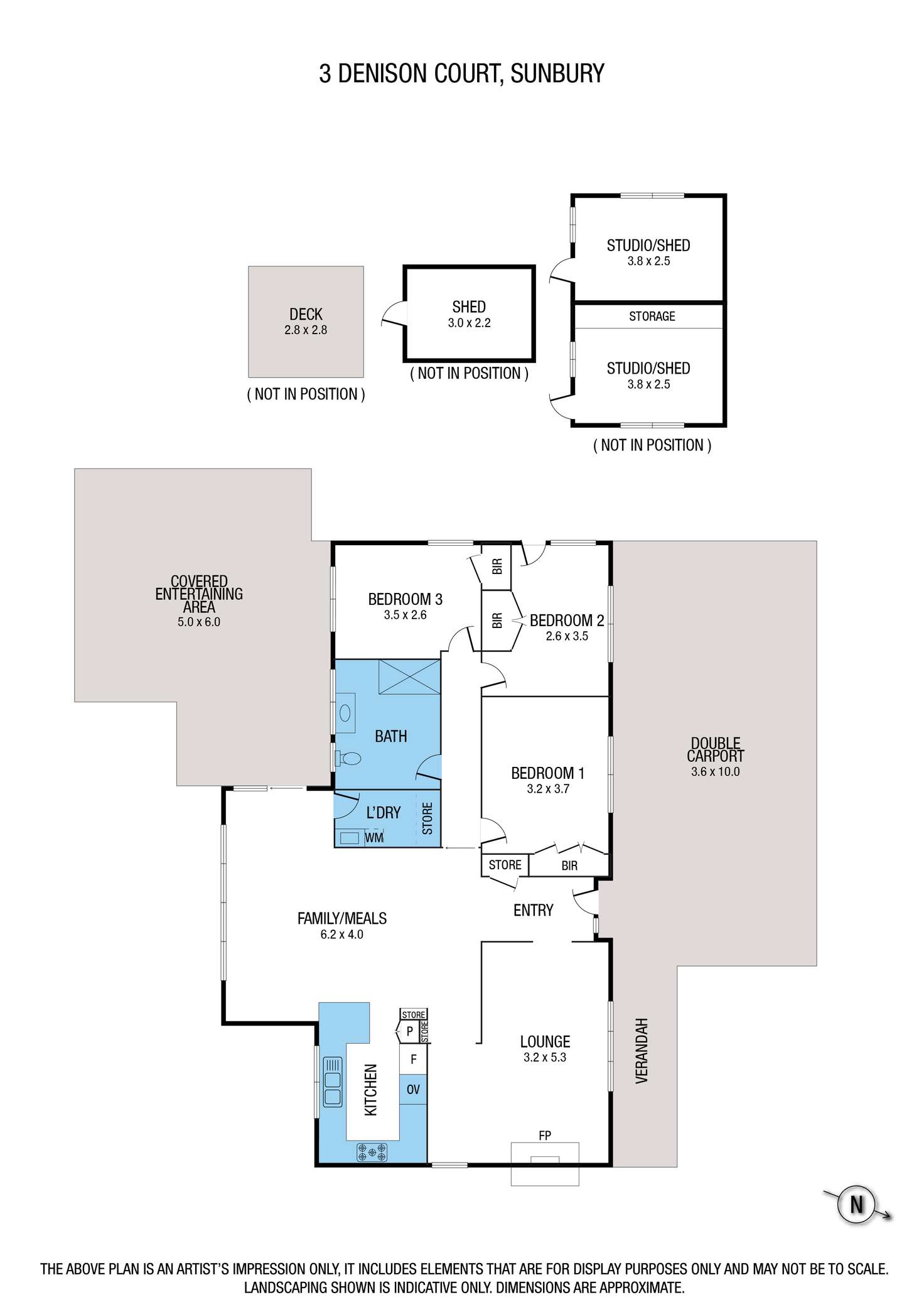 Floorplan of Homely house listing, 3 Denison Court, Sunbury VIC 3429