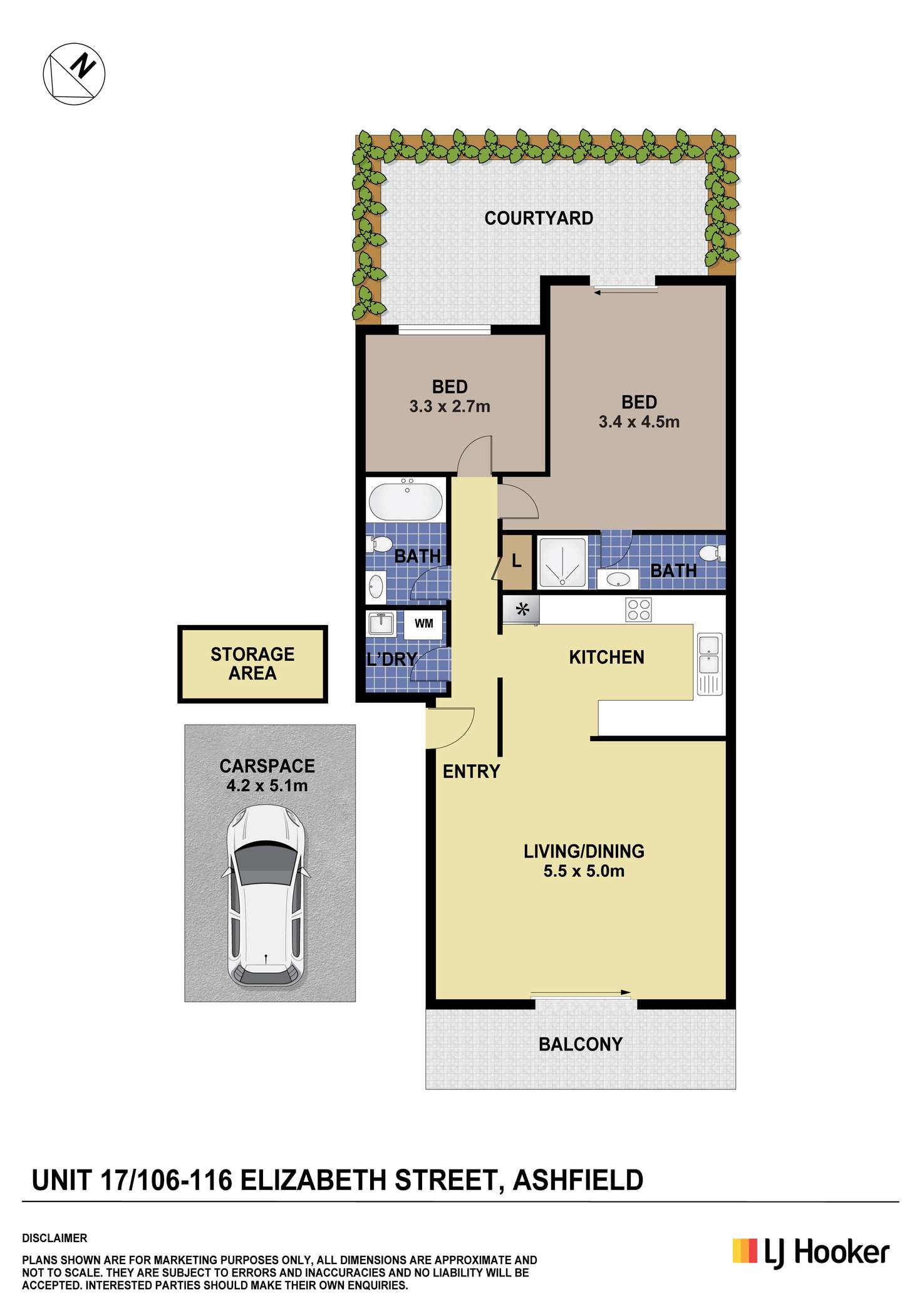 Floorplan of Homely unit listing, 17/106-116 Elizabeth Street, Ashfield NSW 2131