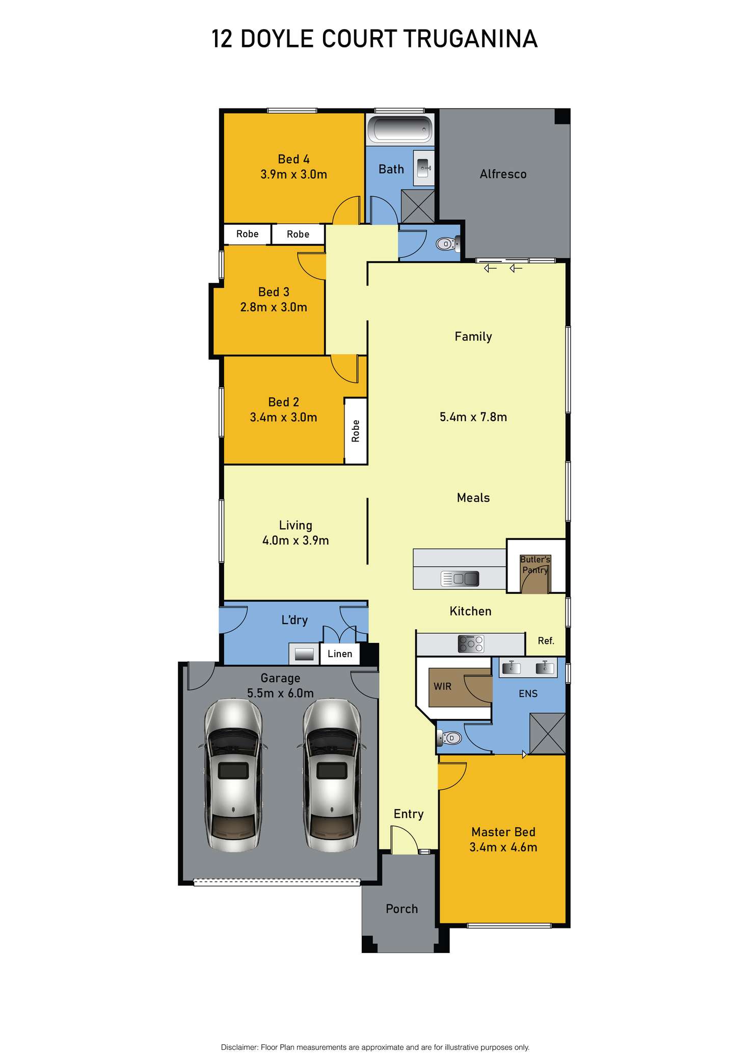 Floorplan of Homely house listing, 12 Doyle Court, Truganina VIC 3029