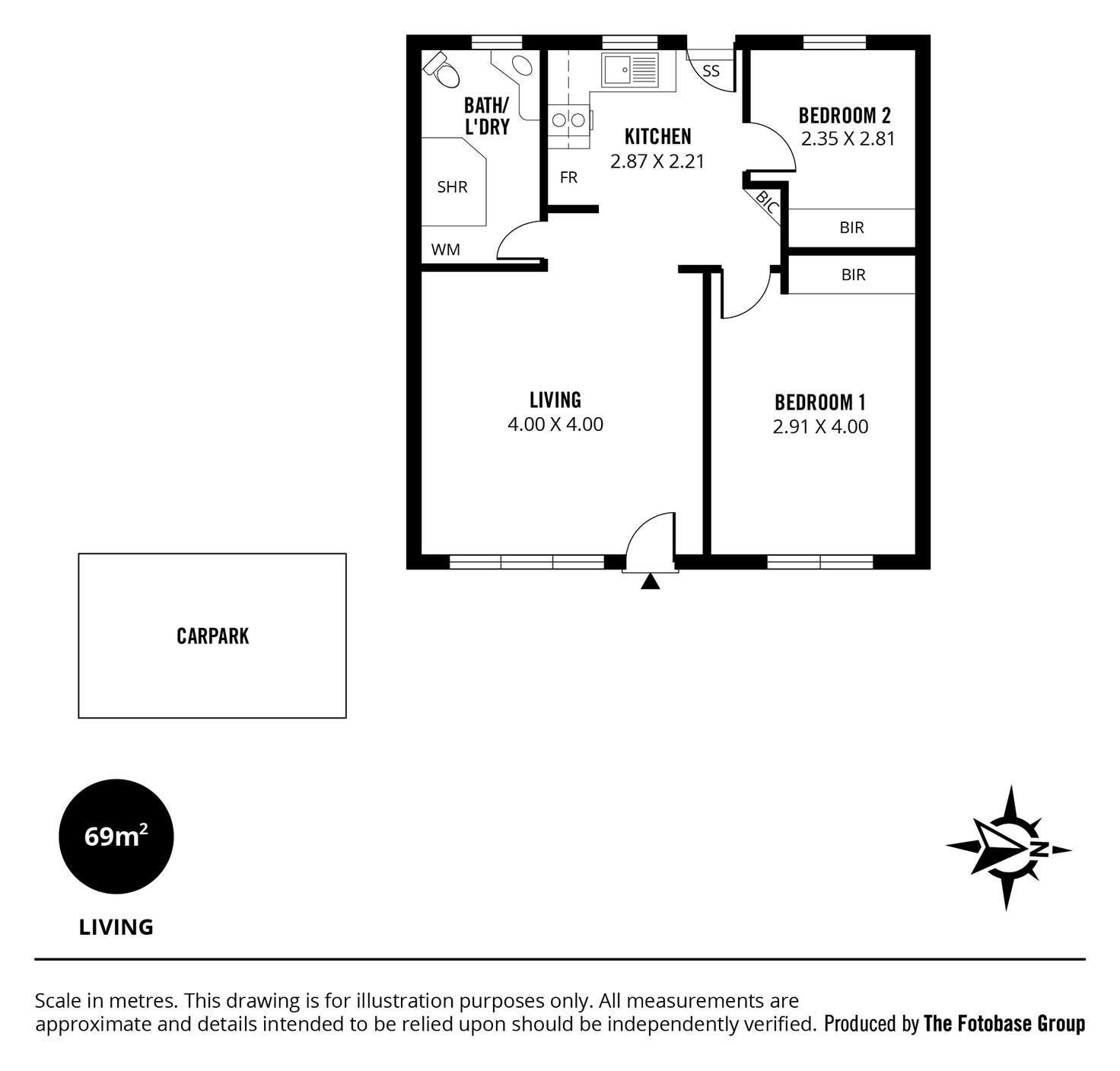 Floorplan of Homely unit listing, U6/15 Statenborough Street, Leabrook SA 5068