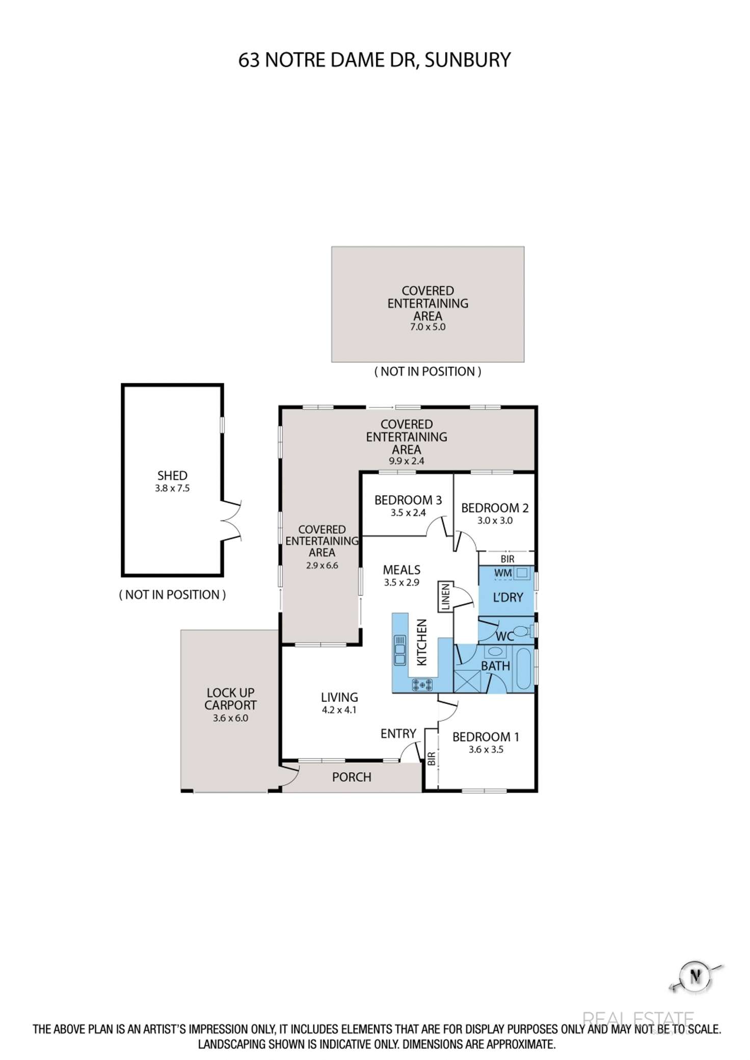 Floorplan of Homely house listing, 63 Notre Dame Drive, Sunbury VIC 3429