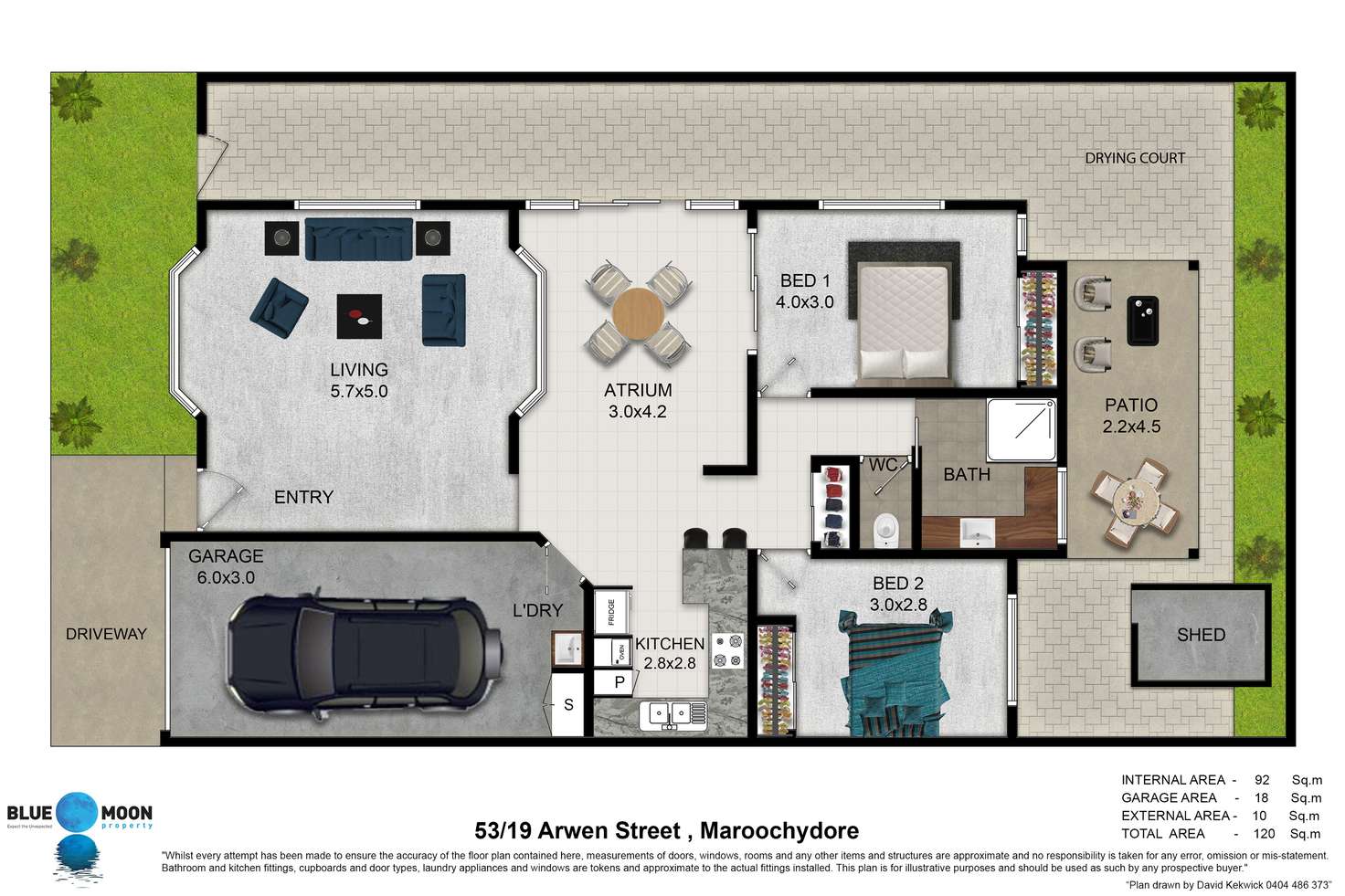 Floorplan of Homely unit listing, 53/19 "Regents Landing" Arwen Street, Maroochydore QLD 4558