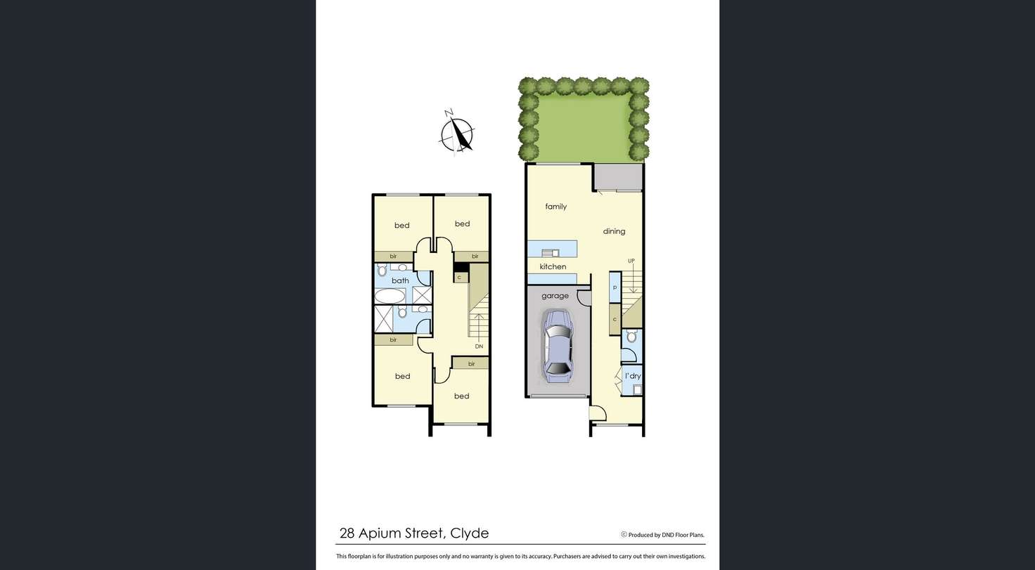 Floorplan of Homely townhouse listing, 28 Apium Street, Clyde VIC 3978