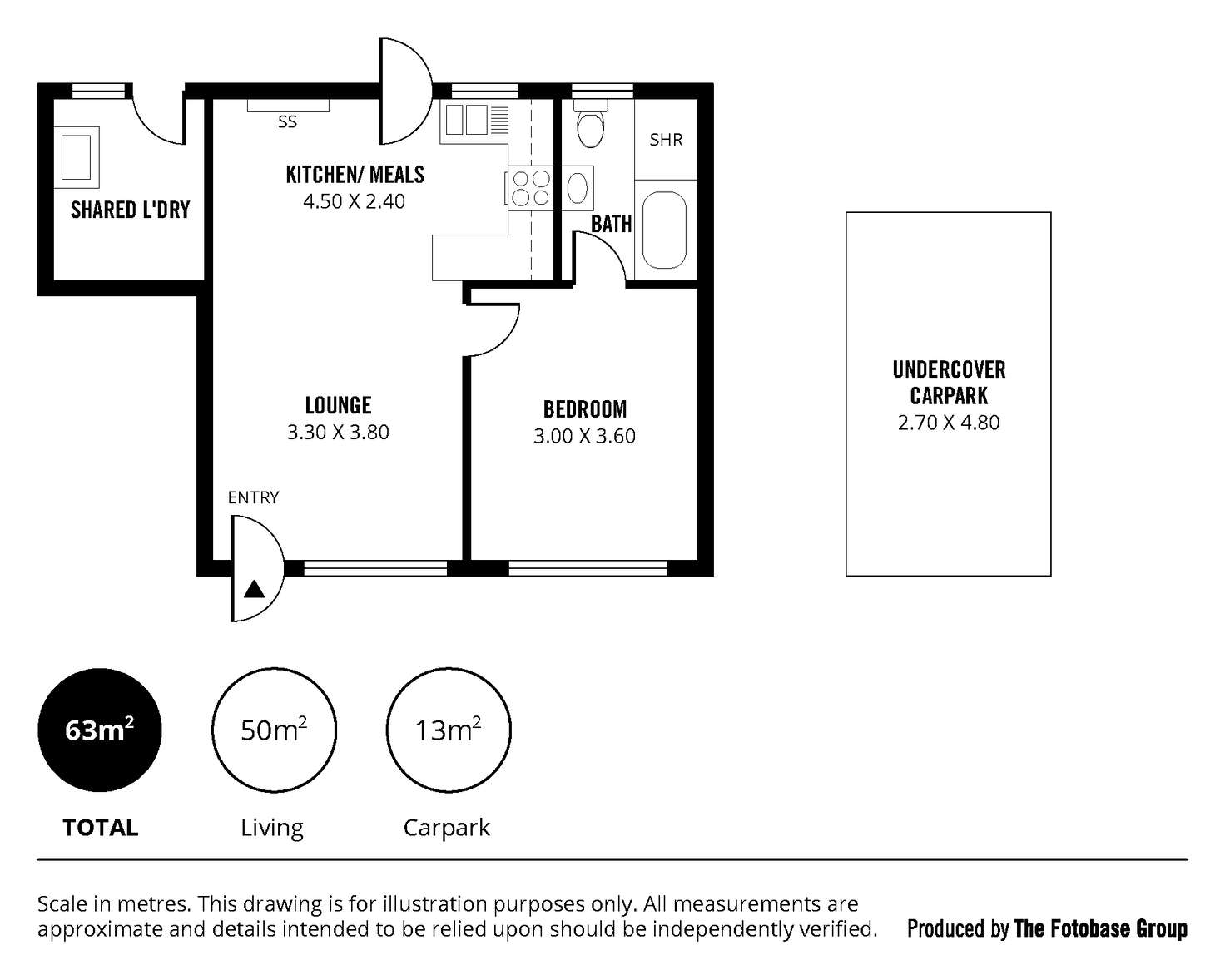 Floorplan of Homely unit listing, 2/12 Hardys Road, Torrensville SA 5031