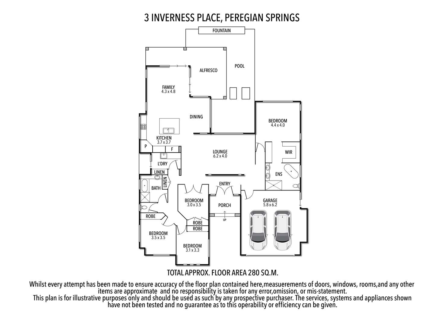 Floorplan of Homely house listing, 3 Inverness Place, Peregian Springs QLD 4573
