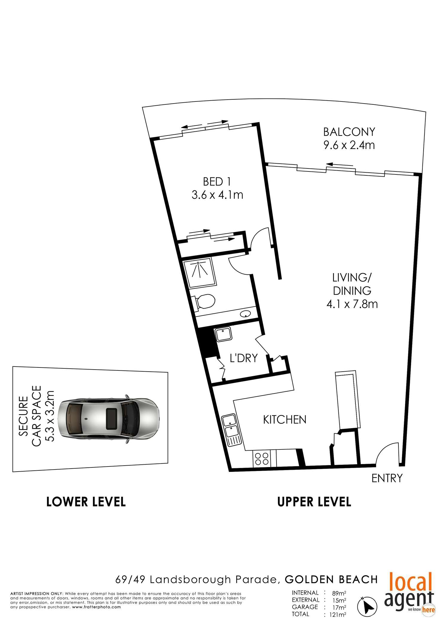 Floorplan of Homely unit listing, 69/49 Landsborough Pde, Golden Beach QLD 4551