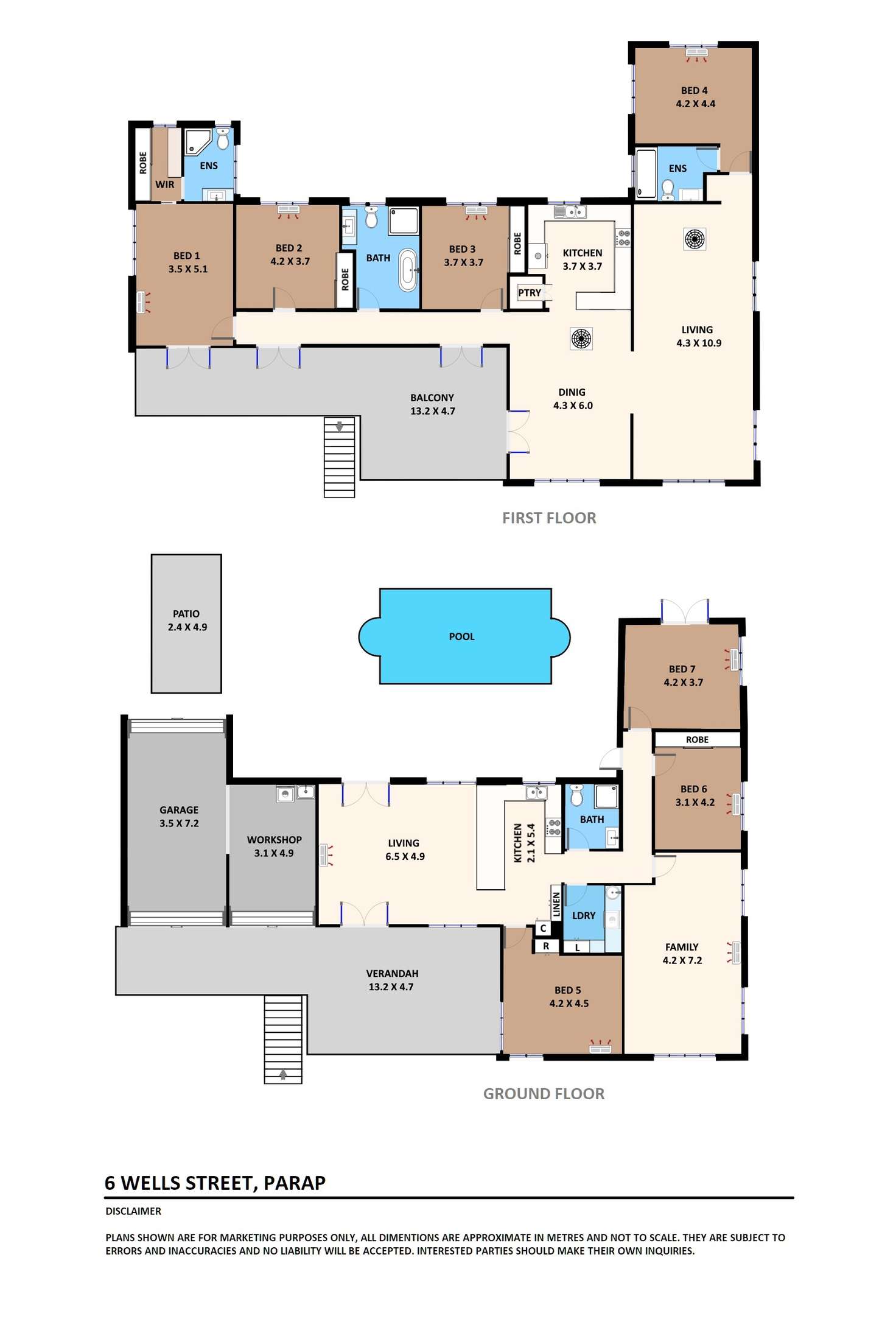 Floorplan of Homely house listing, 6 Wells Street, Parap NT 820